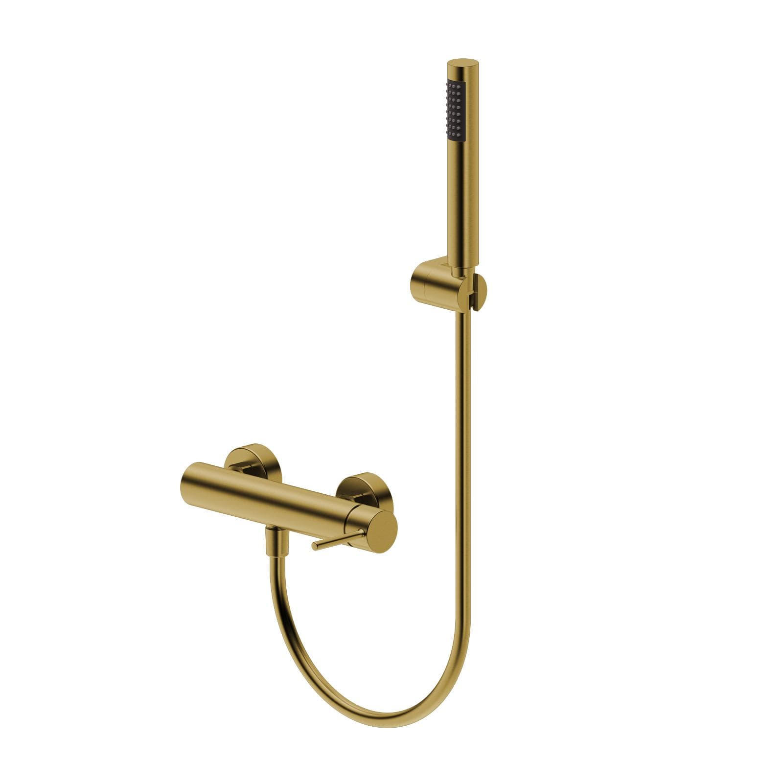 Miscelatore esterno doccia in ottone oro spazzolato anti-impronta - Oasis