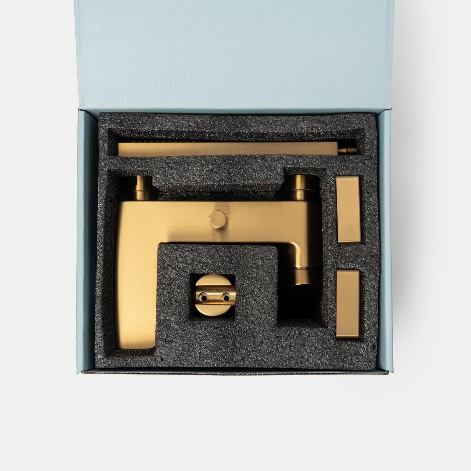 Miscelatore esterno vasca in ottone oro spazzolato anti-impronta - Fusion