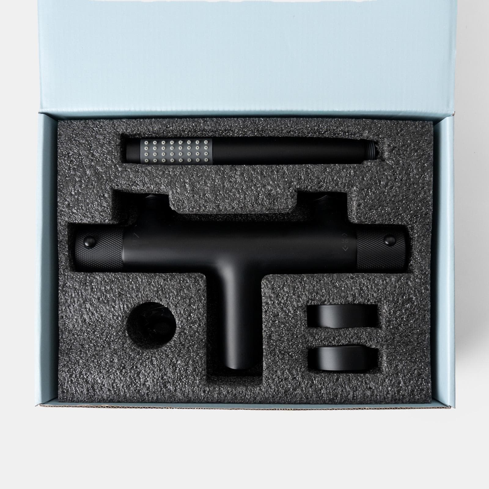 Miscelatore esterno vasca termostatico nero opaco - Crystal