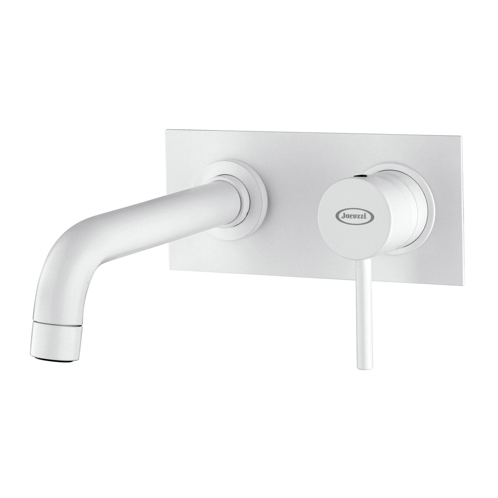Miscelatore lavabo incasso canna 19 cm bianco opaco - Gun di Jacuzzi - Rubinetteria