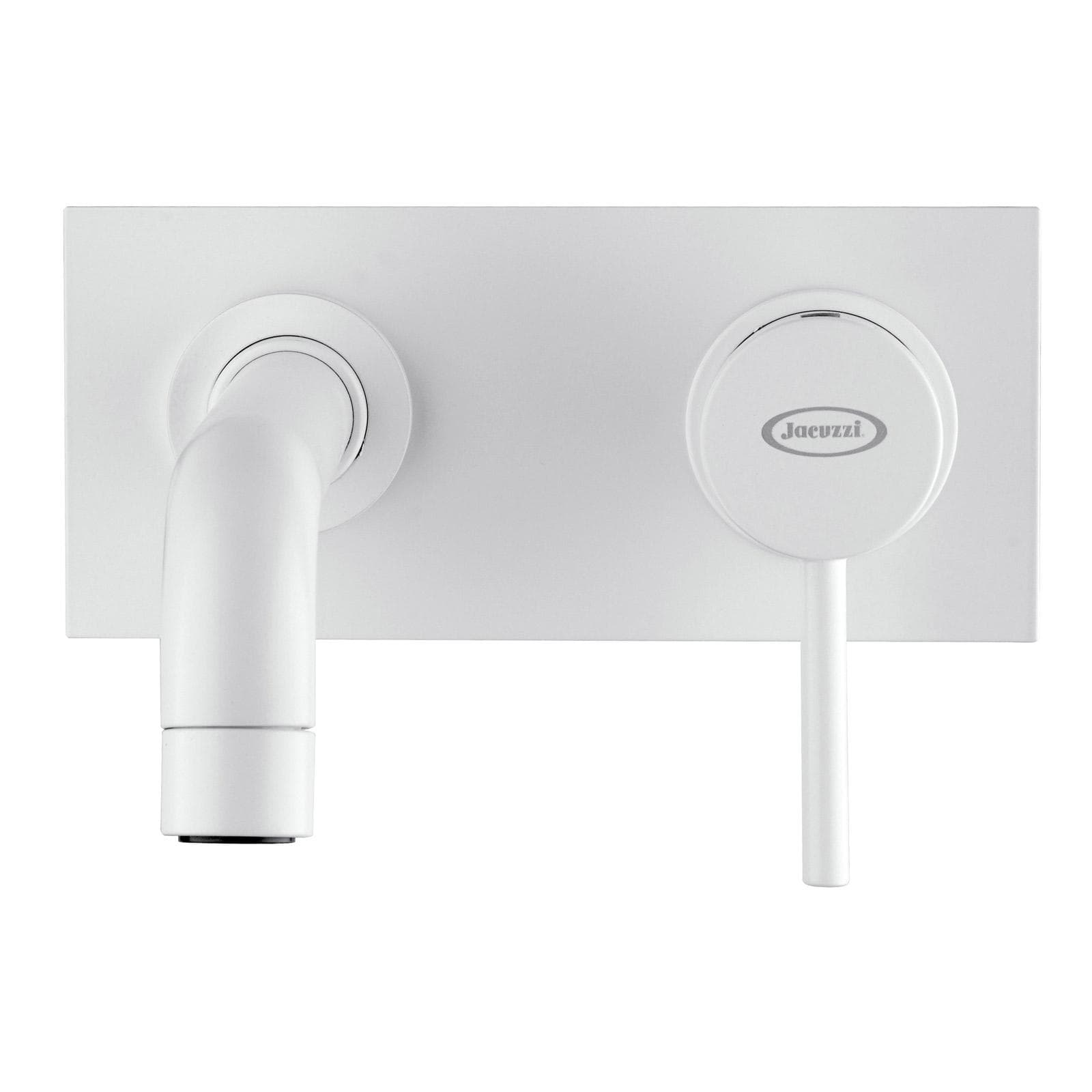 Miscelatore lavabo incasso canna 19 cm bianco opaco - Gun di Jacuzzi - Rubinetteria