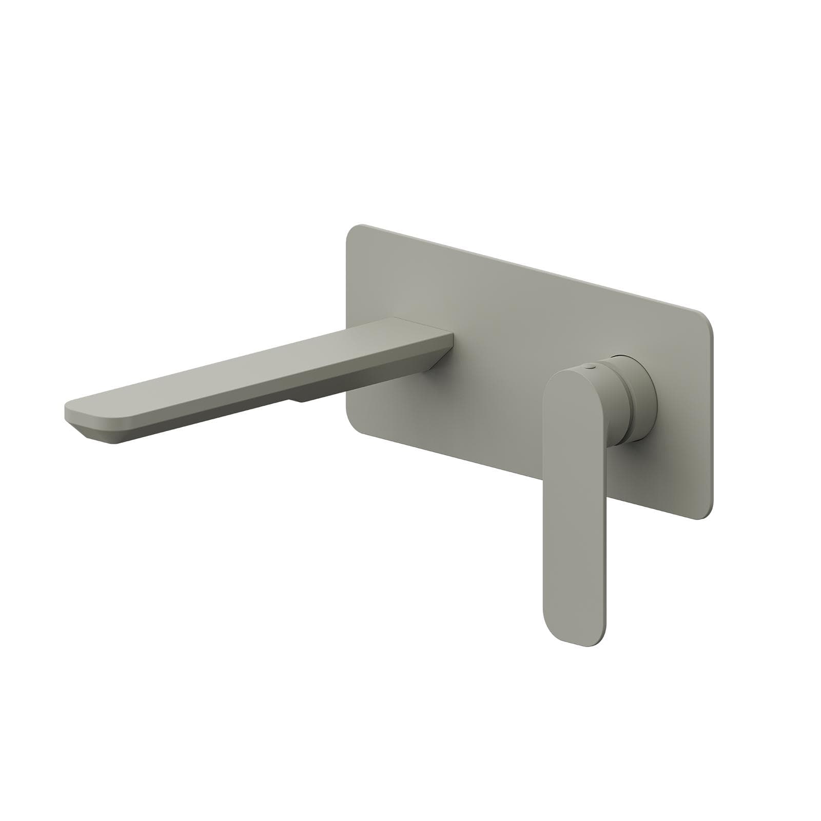 Miscelatore lavabo a muro canna 20 cm con piastra fango - Fusion
