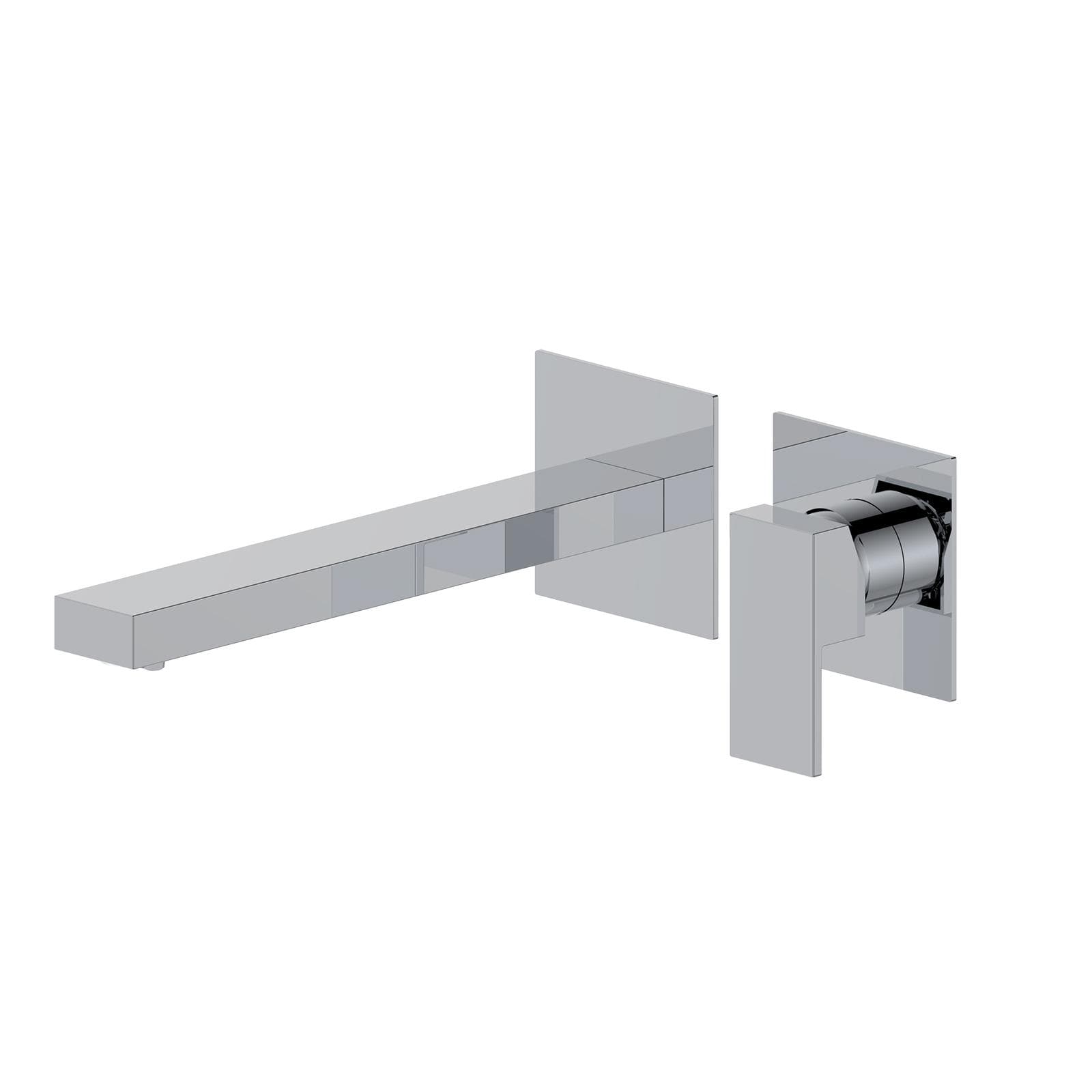 Miscelatore lavabo a muro canna 25 cm cromo– Kyria