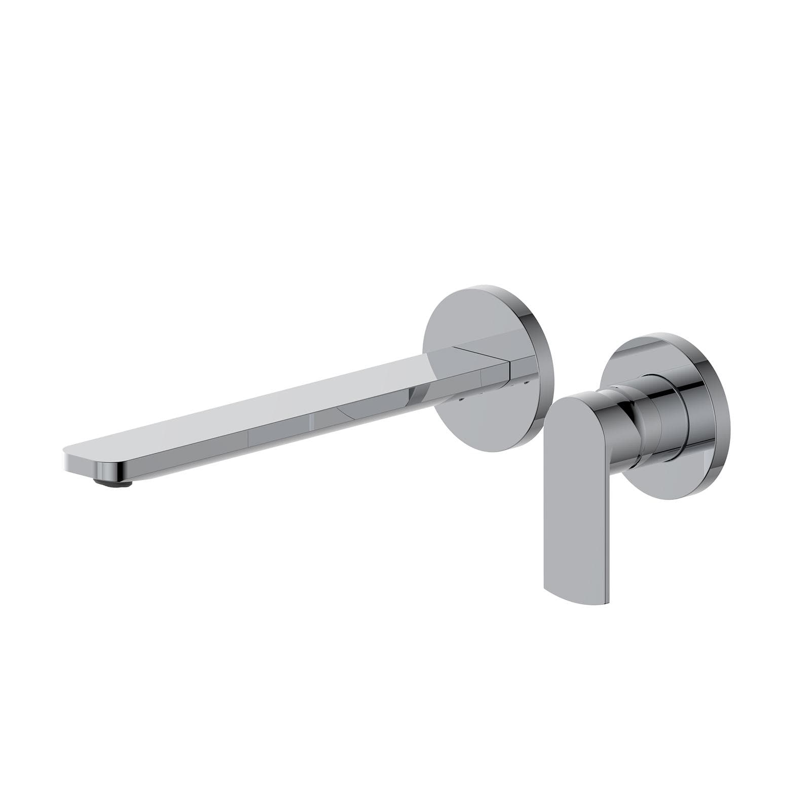 Miscelatore lavabo a muro canna 25 cm cromo– Fluid