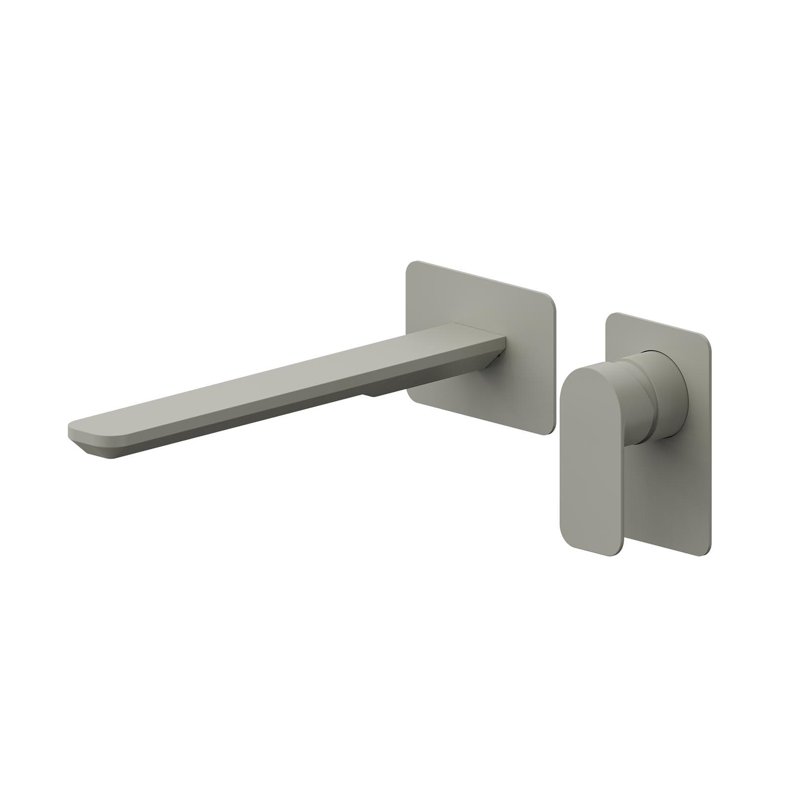Miscelatore lavabo a muro canna 25 cm fango - Fusion