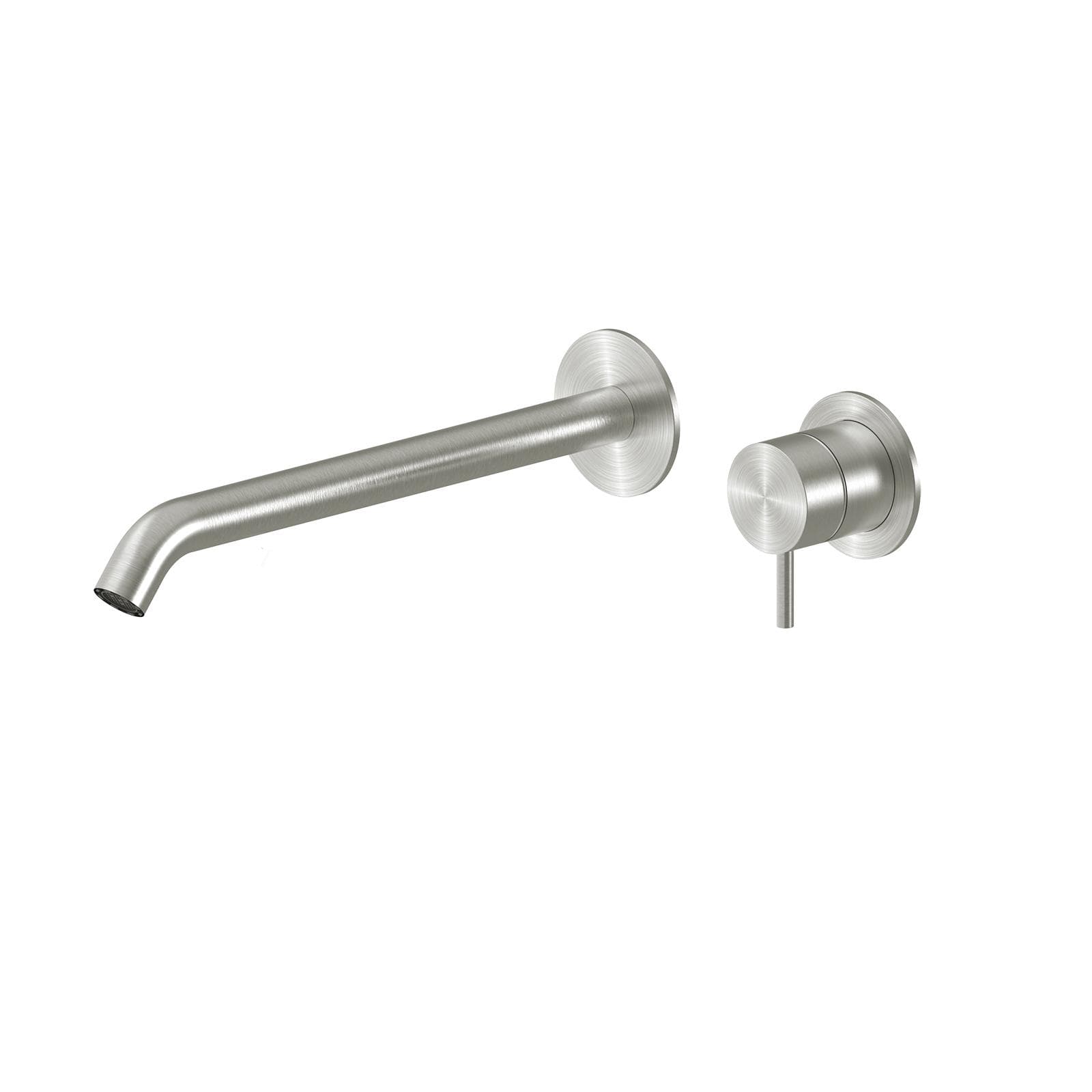 Miscelatore lavabo a muro canna 25 cm in acciaio inox 316 satinato – Pure