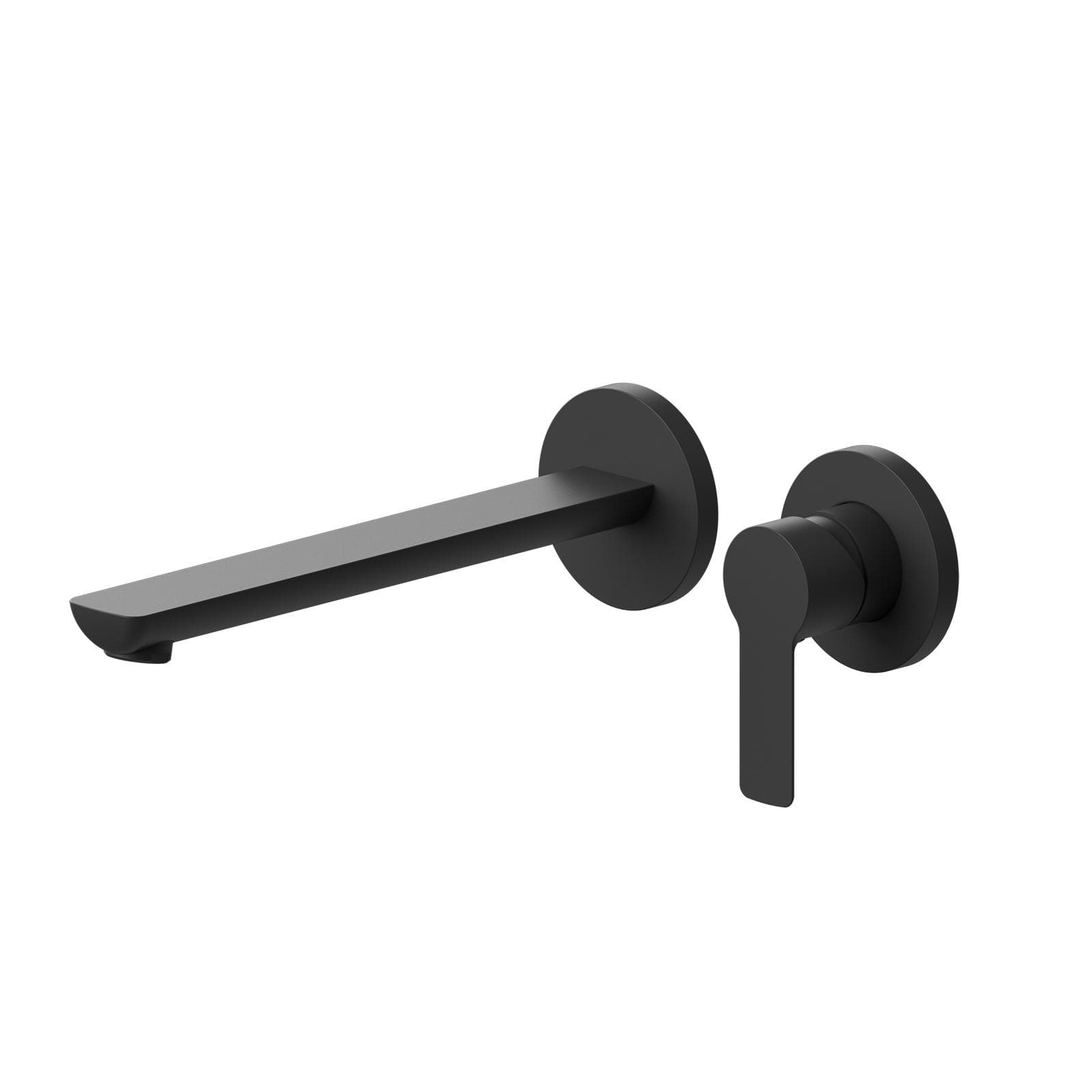 Miscelatore lavabo a muro canna 25 cm nero opaco – Key