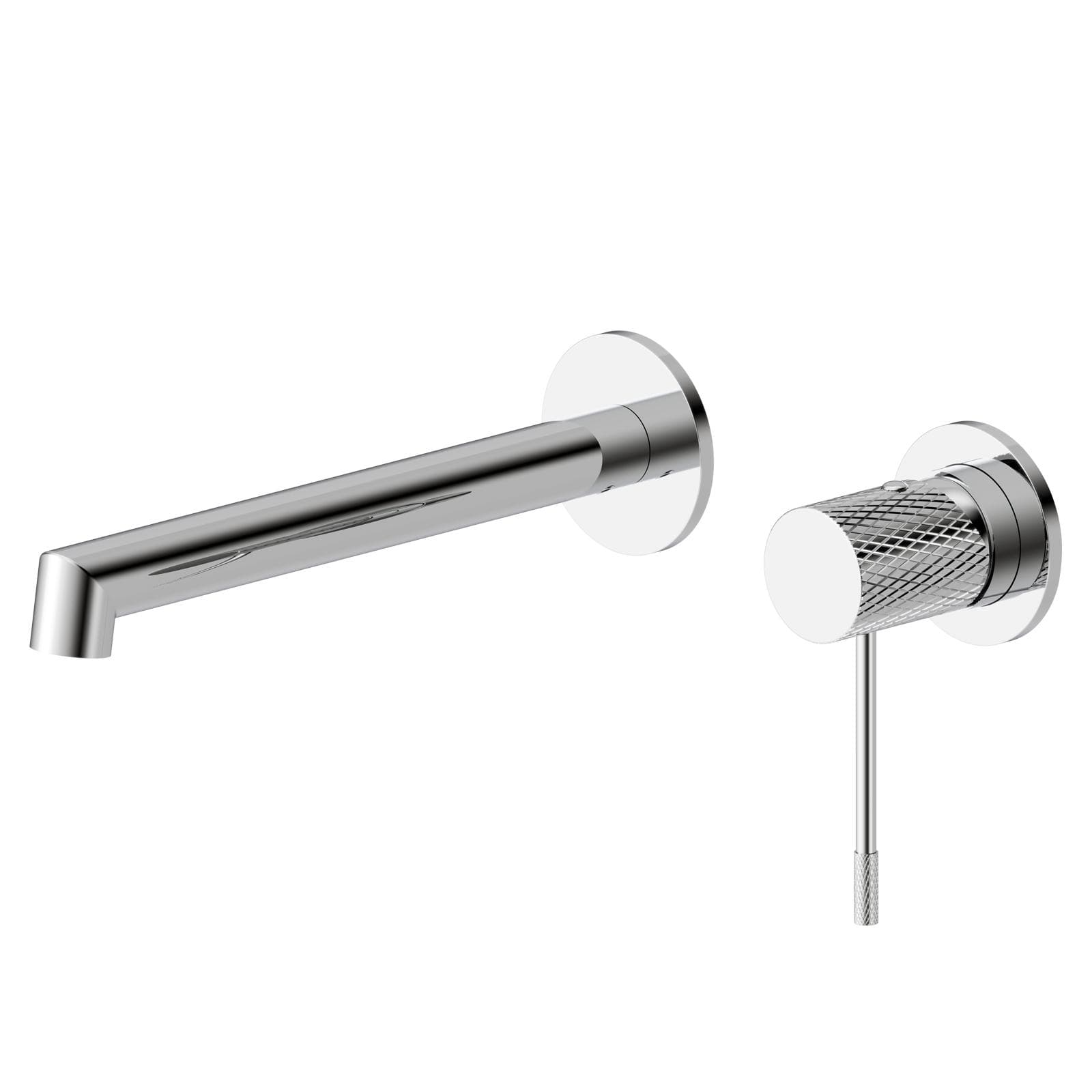 Miscelatore lavabo a muro in ottone cromo - Crystal