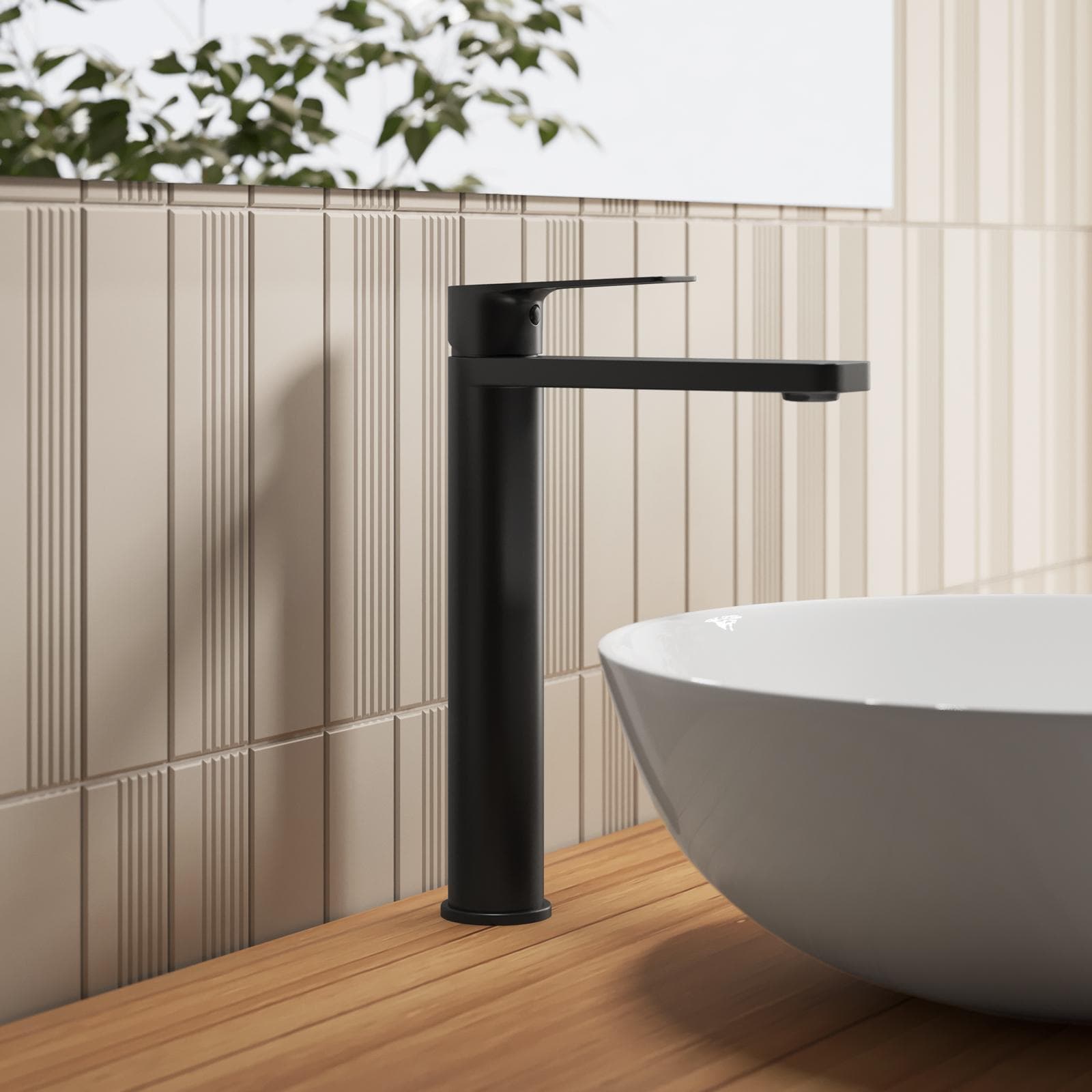 Miscelatore lavabo alto 28,9h cm nero opaco – Ketra
