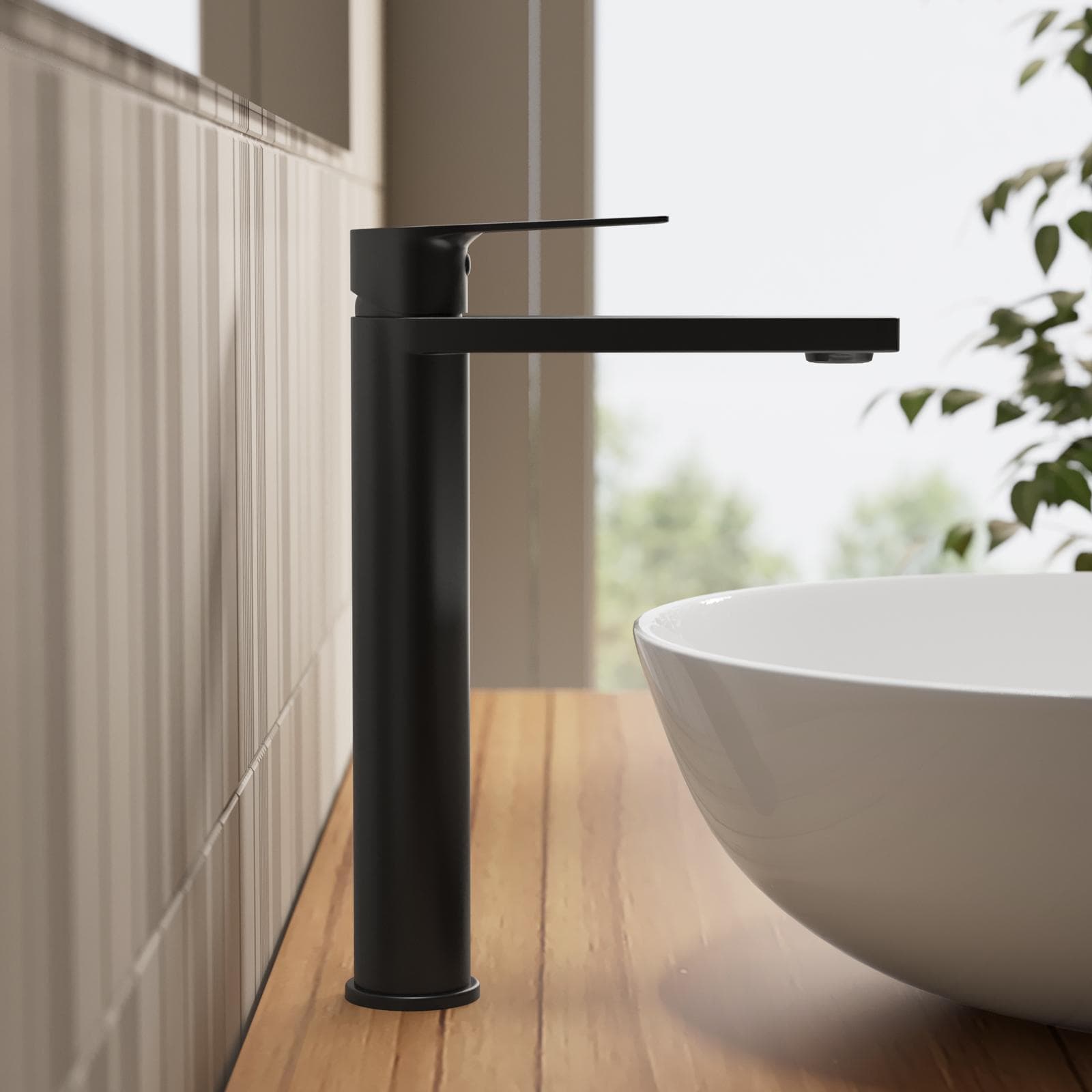 Miscelatore lavabo alto 28,9h cm nero opaco – Ketra