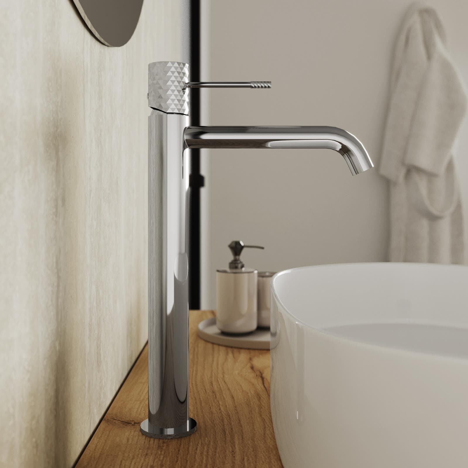 Miscelatore lavabo alto cromo - Fear