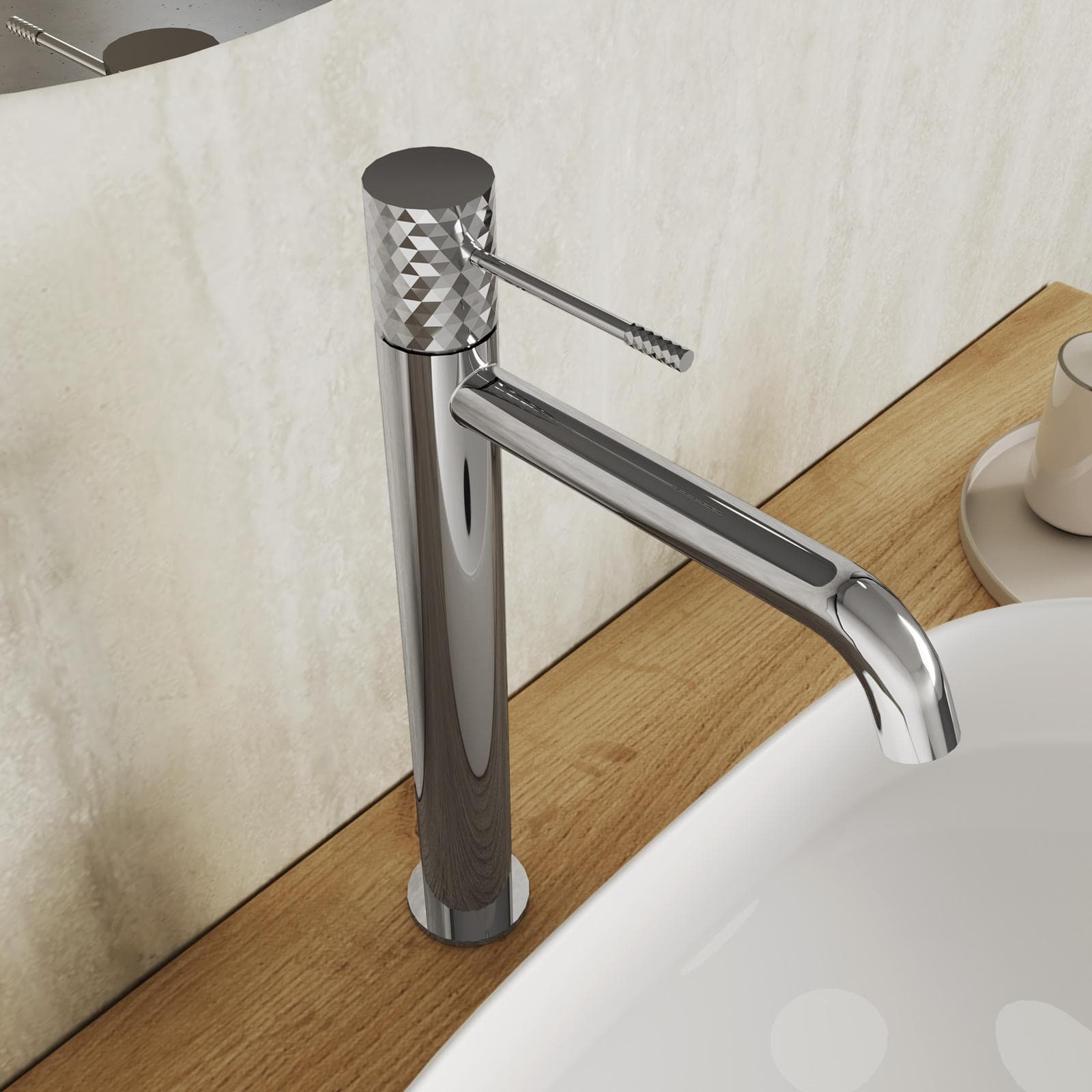 Miscelatore lavabo alto cromo - Fear