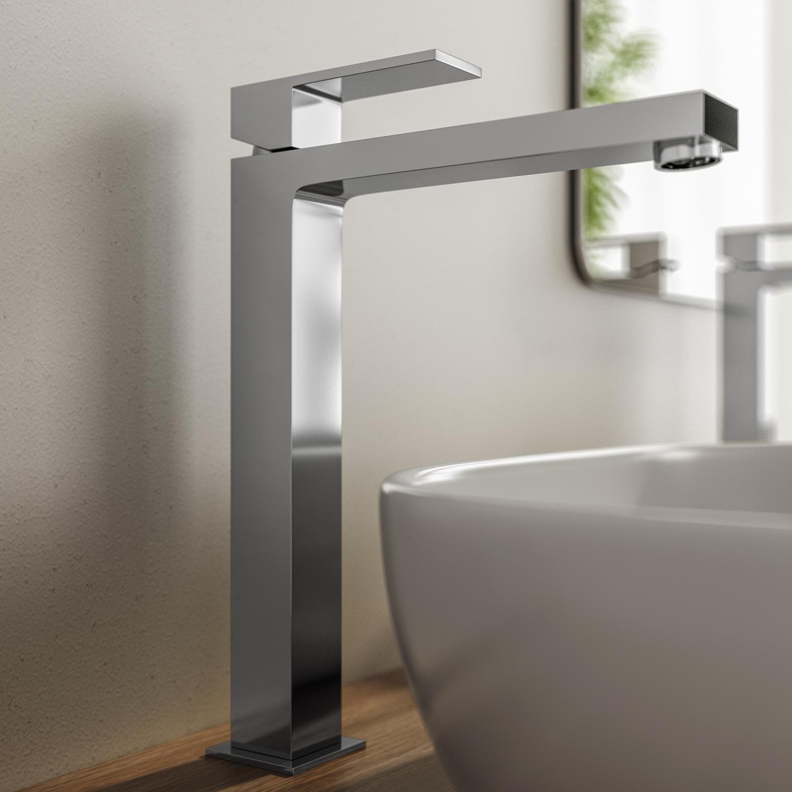 Miscelatore lavabo alto in ottone cromo - Tiamat