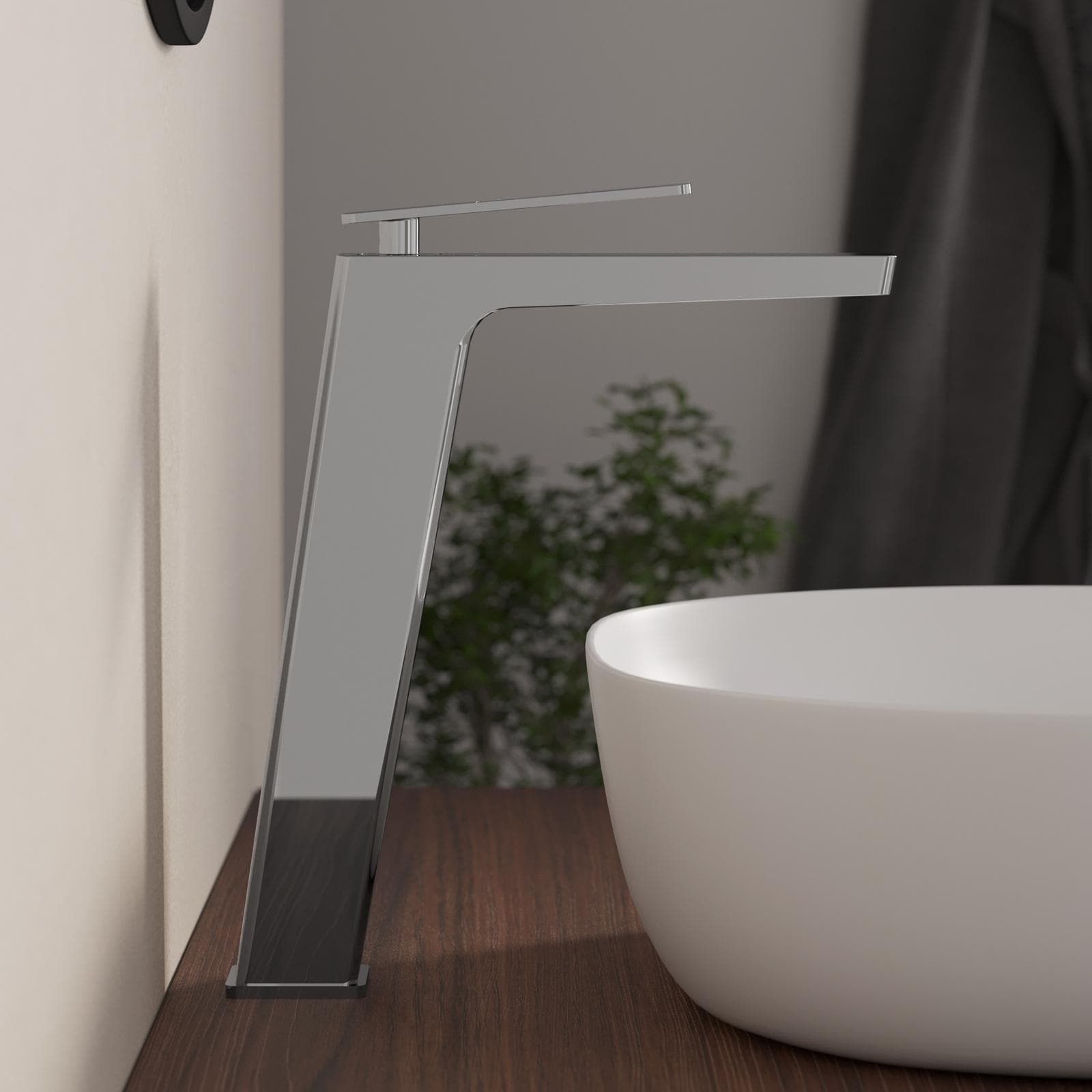 Miscelatore lavabo alto in ottone cromo - Thano