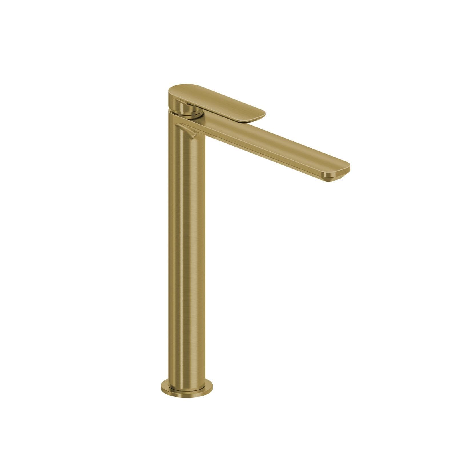 Miscelatore lavabo alto in ottone oro spazzolato anti-impronta - Fusion