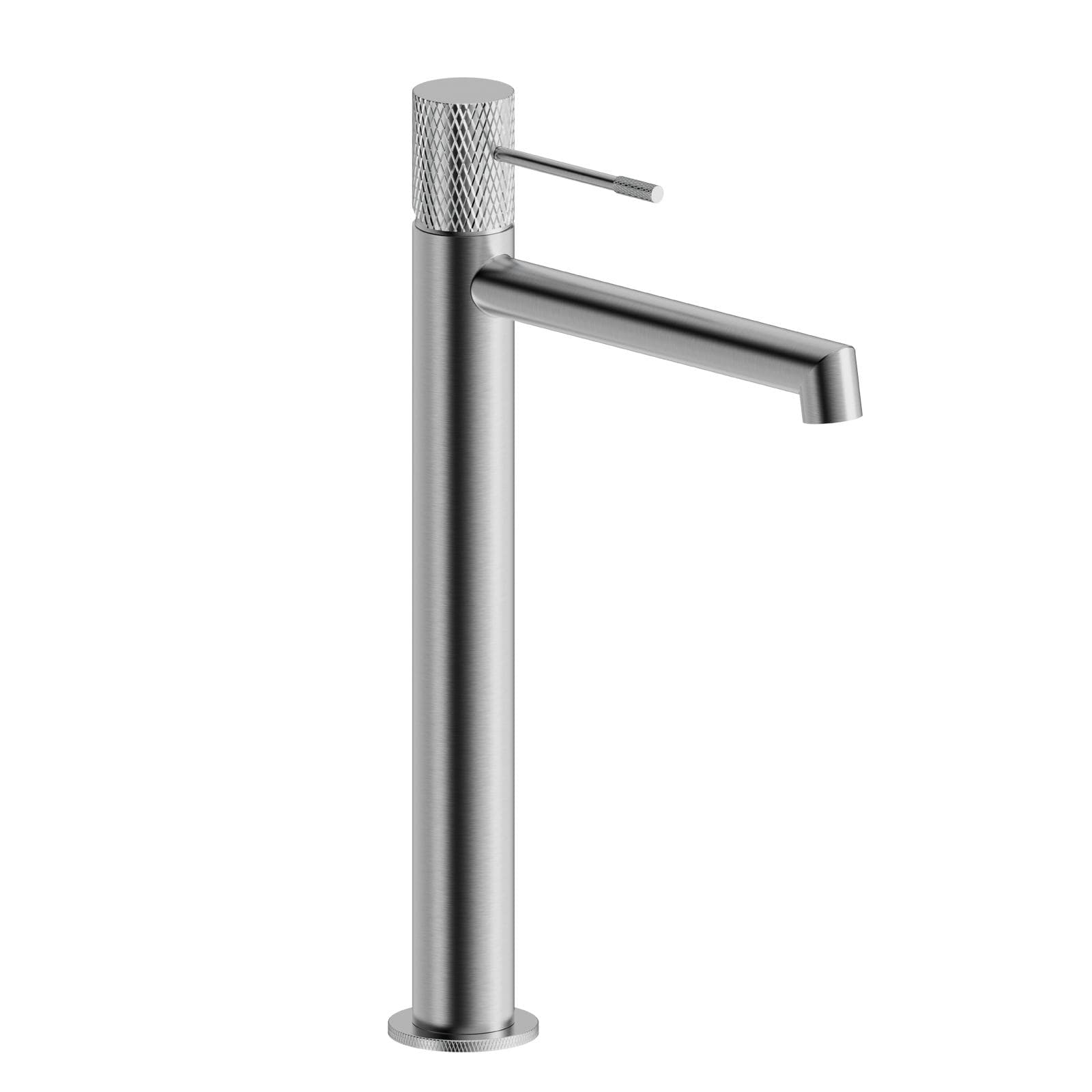 Miscelatore lavabo alto in ottone spazzolato - Crystal