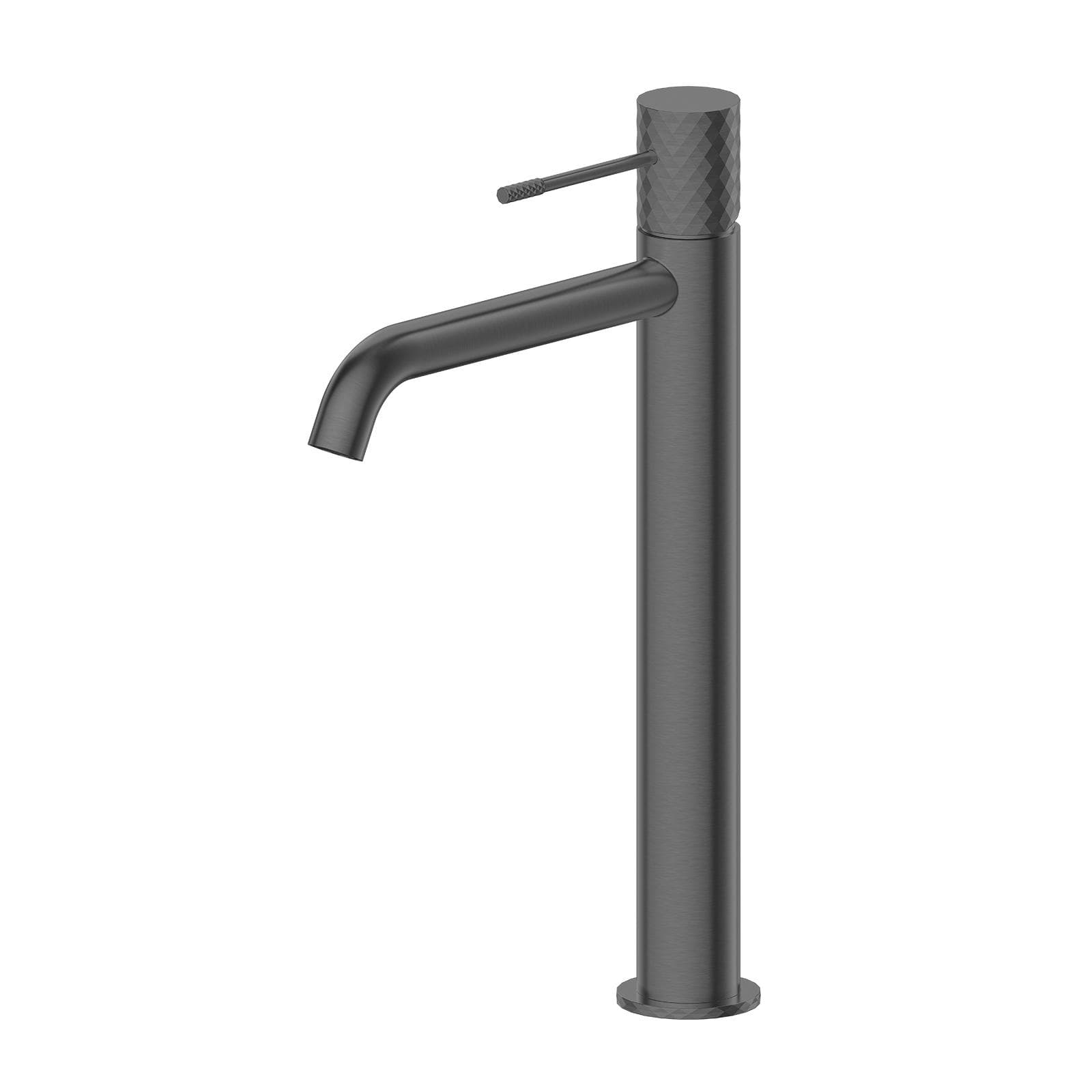 Miscelatore lavabo alto nero spazzolato anti-impronta - Fear