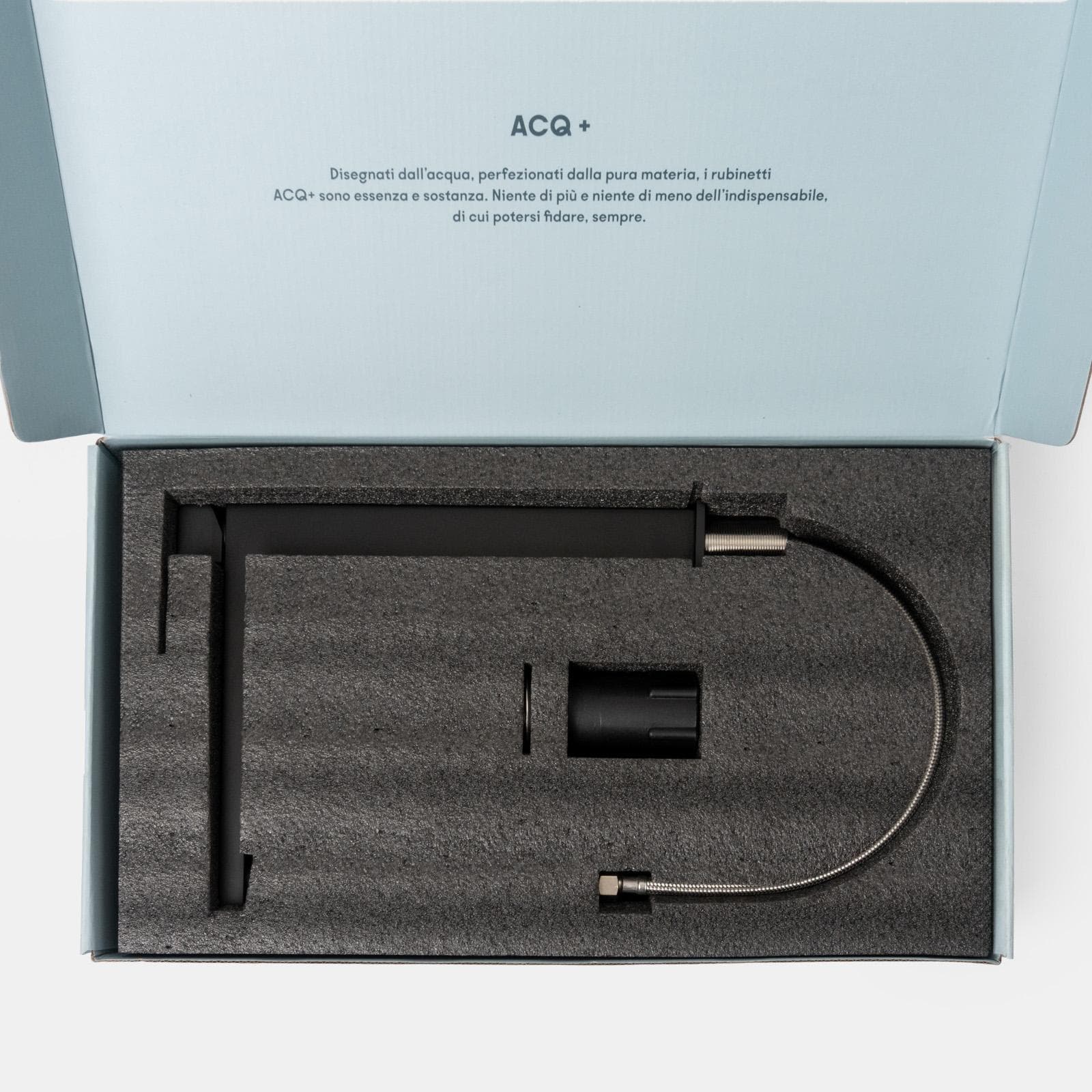 Miscelatore lavabo alto nero opaco – Kyria