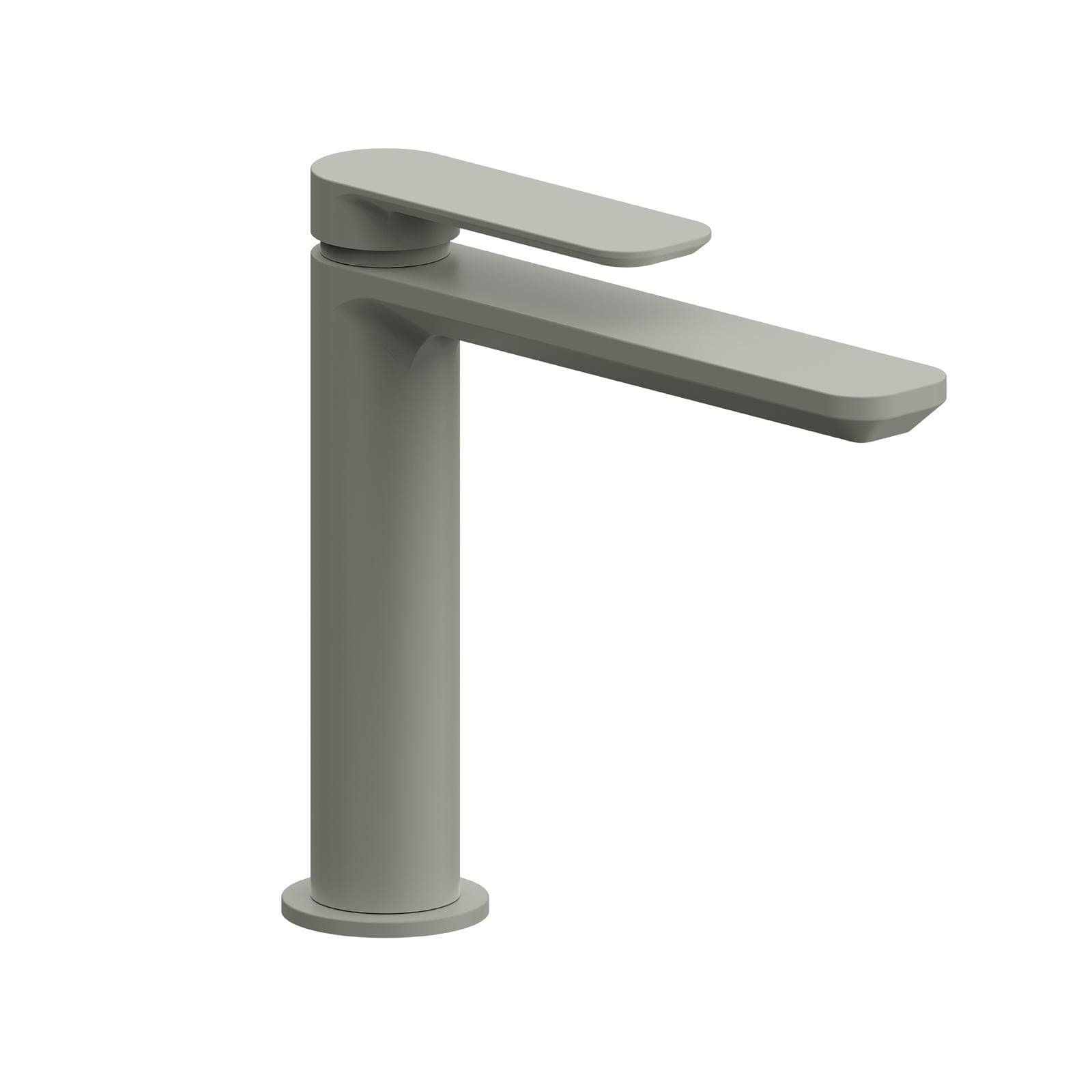Miscelatore lavabo bocca lunga in ottone fango - Fusion