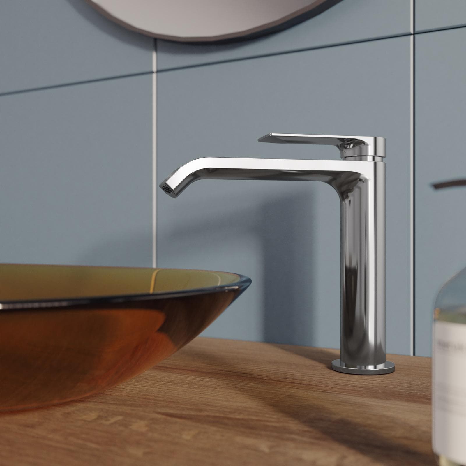 Miscelatore lavabo con bocca lunga cromo – Iota