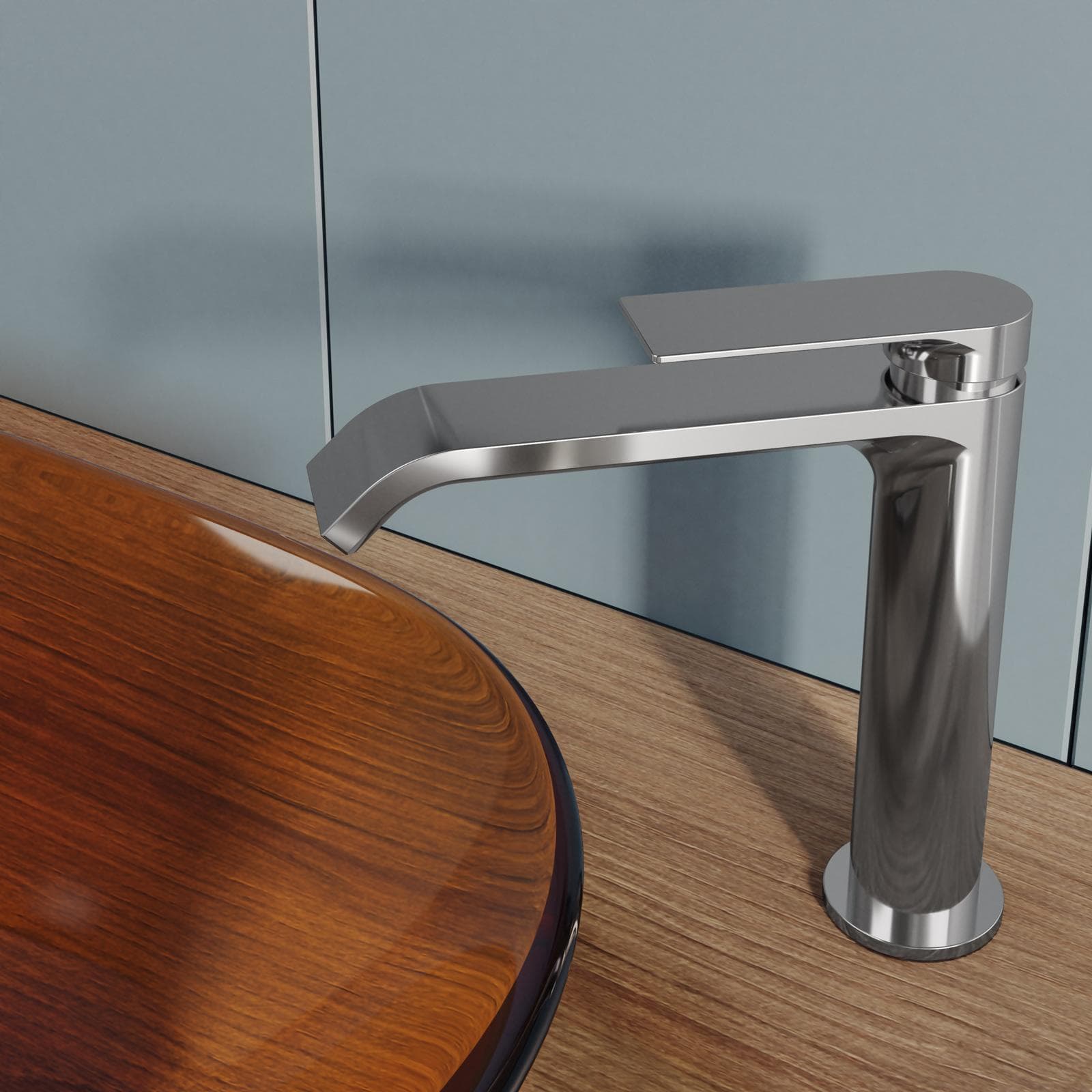 Miscelatore lavabo con bocca lunga cromo – Iota