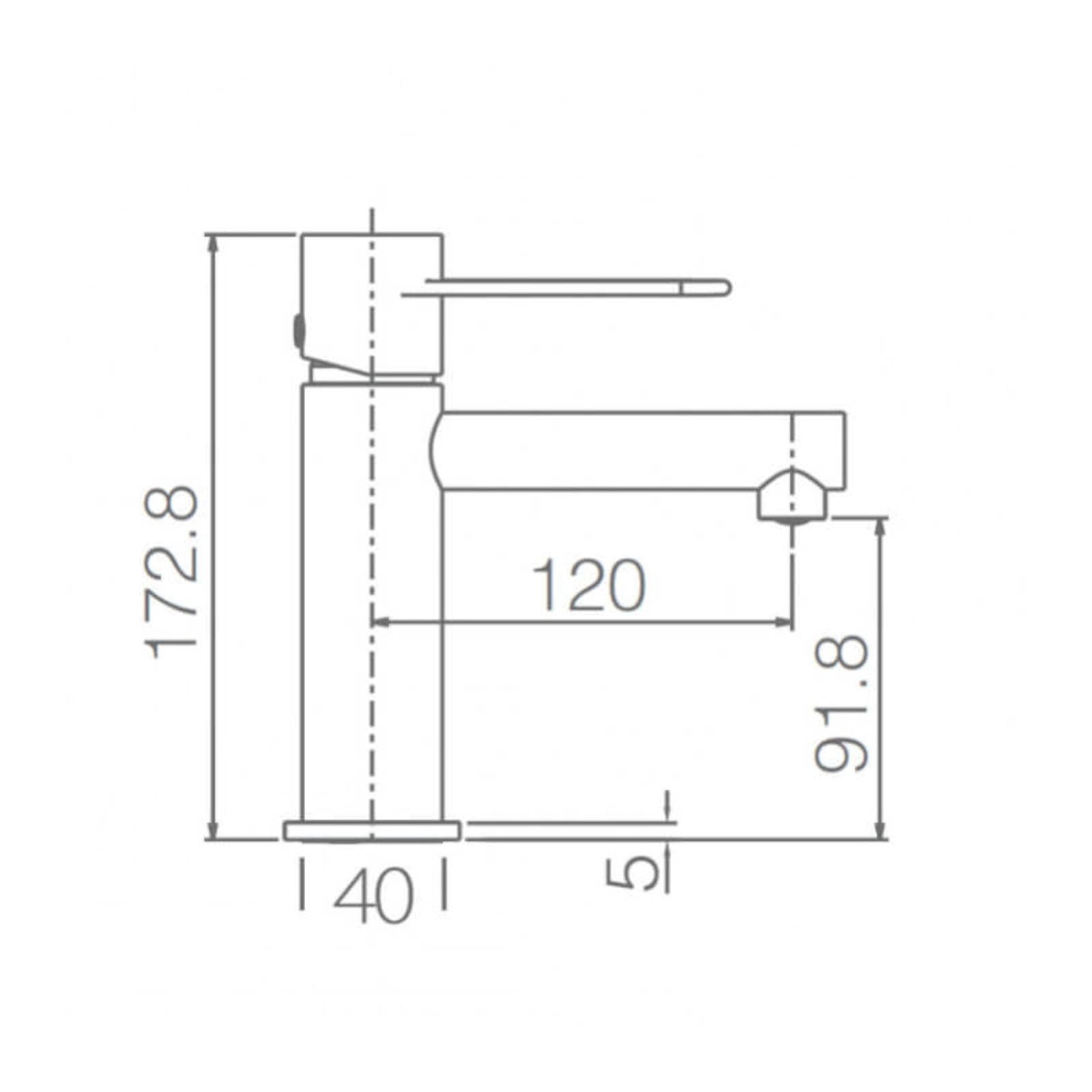 Miscelatore lavabo cromato - Plaka Stick