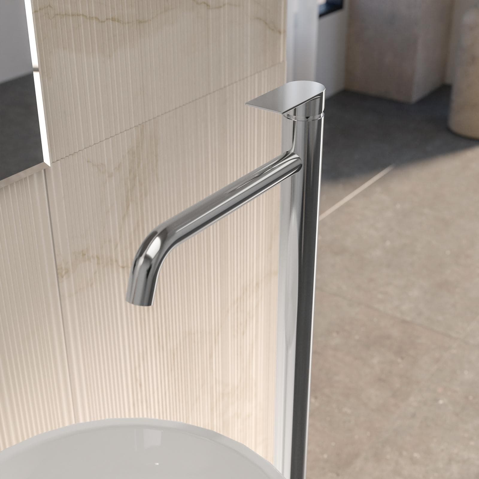 Miscelatore lavabo freestanding cromo – Iota