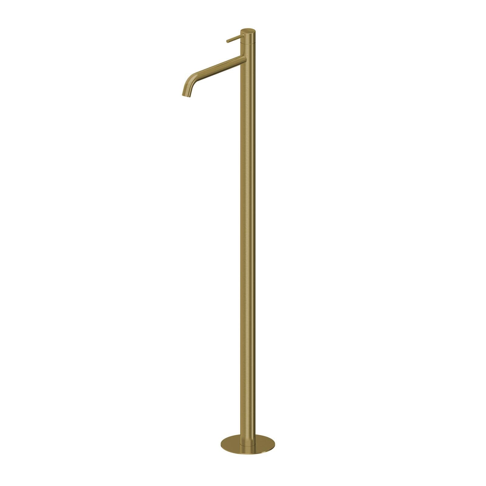 Miscelatore lavabo freestanding oro spazzolato anti-impronta - Ran