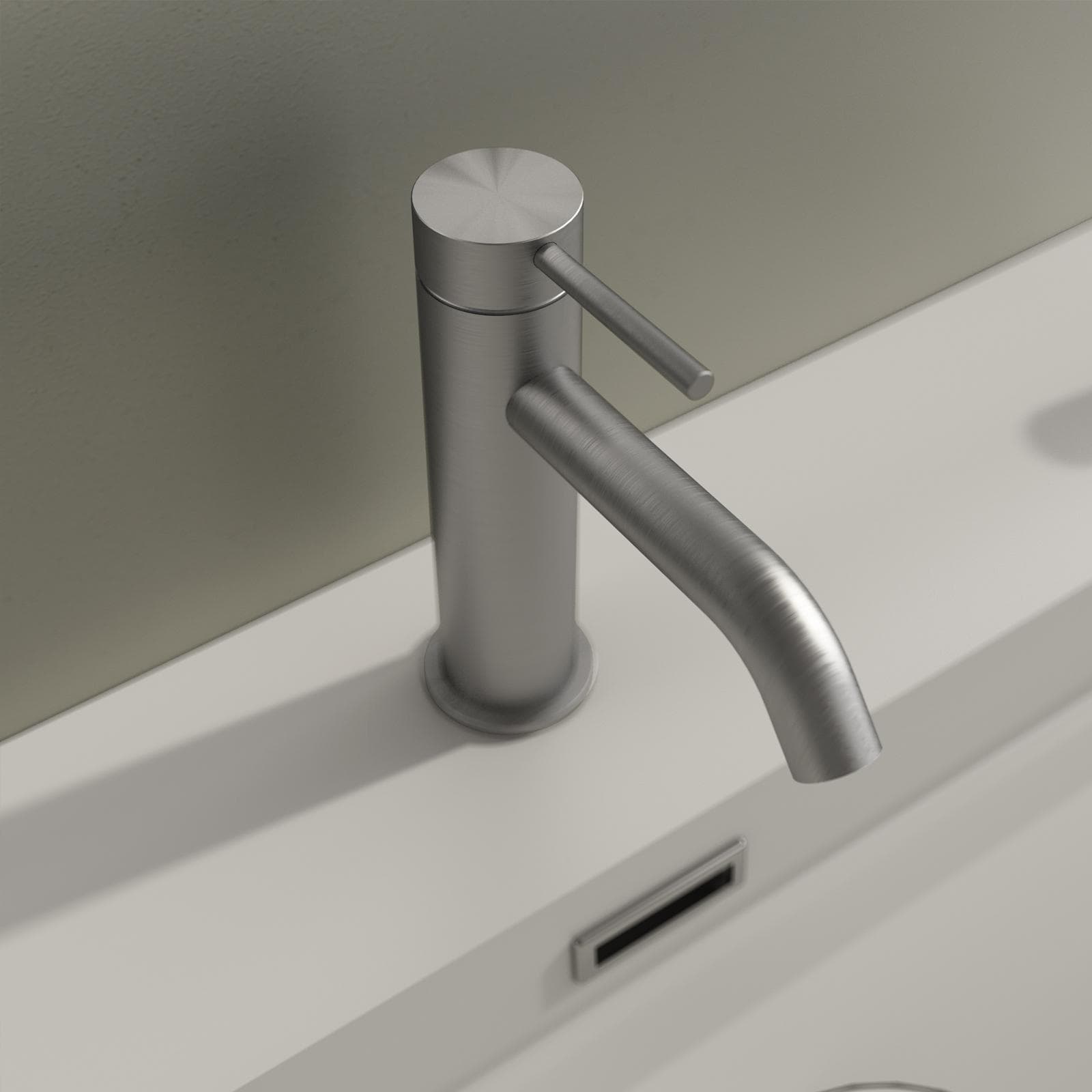 Miscelatore lavabo in acciaio inox 316 satinato - Pure
