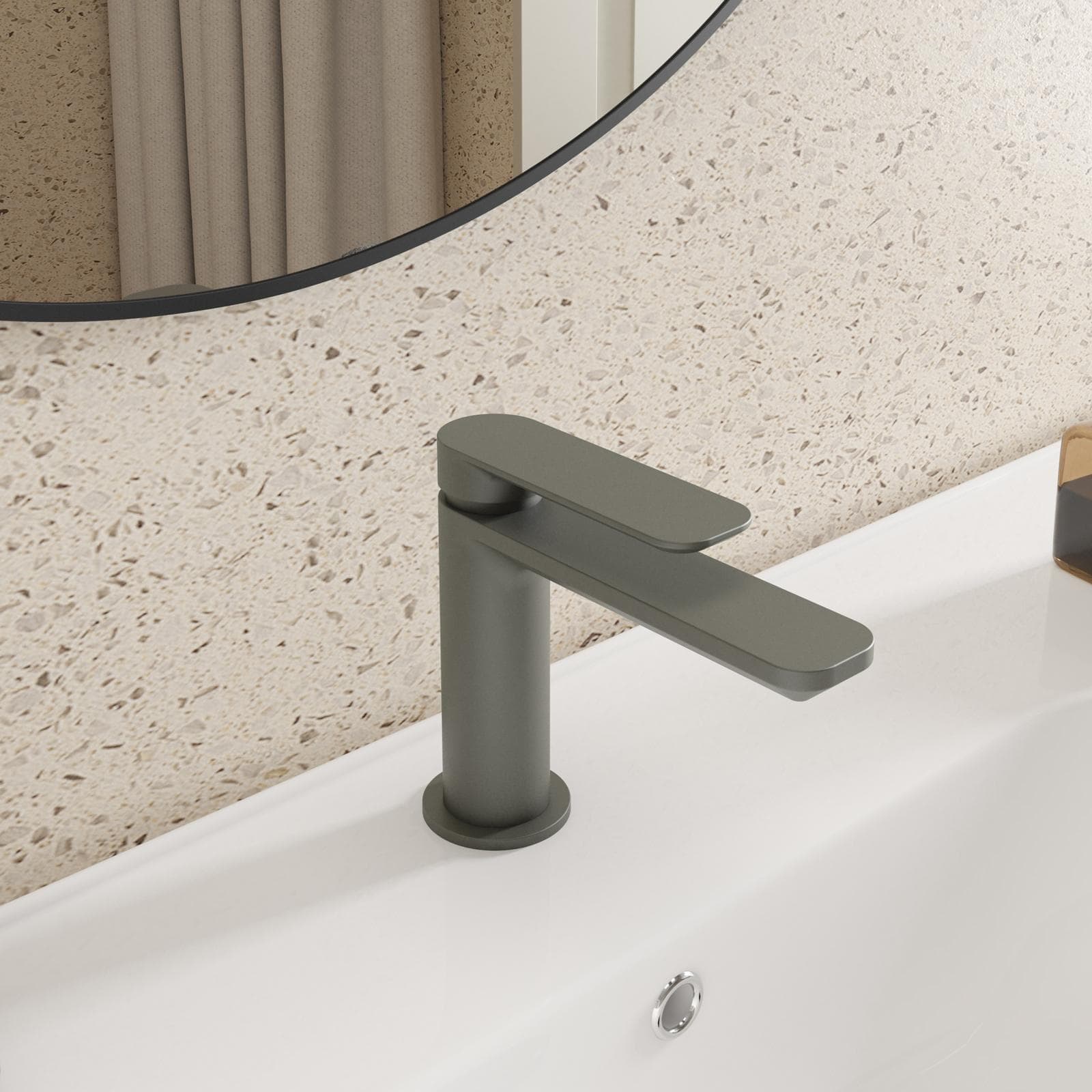 Miscelatore lavabo in ottone fango - Fusion