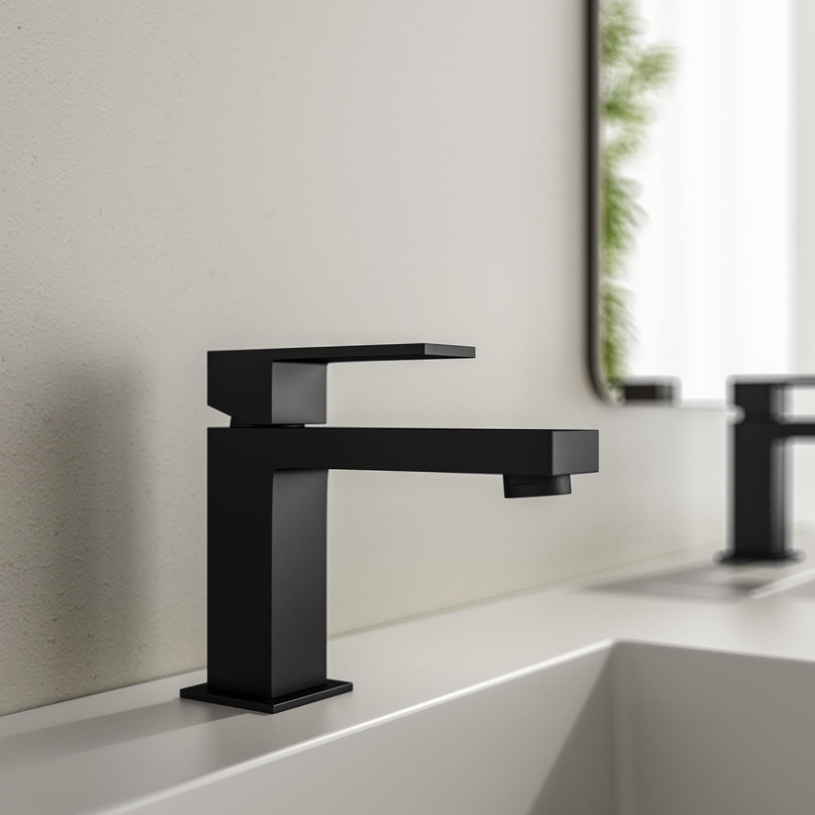 Miscelatore lavabo in ottone nero opaco - Tiamat