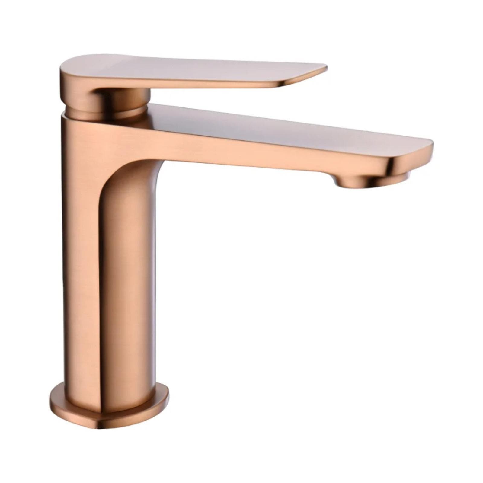 Miscelatore lavabo in ottone oro rosa spazzolato - Tilli