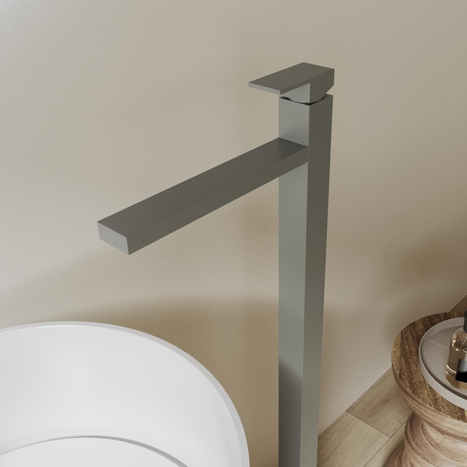 Miscelatore lavabo lavabo freestanding fango - Kyria