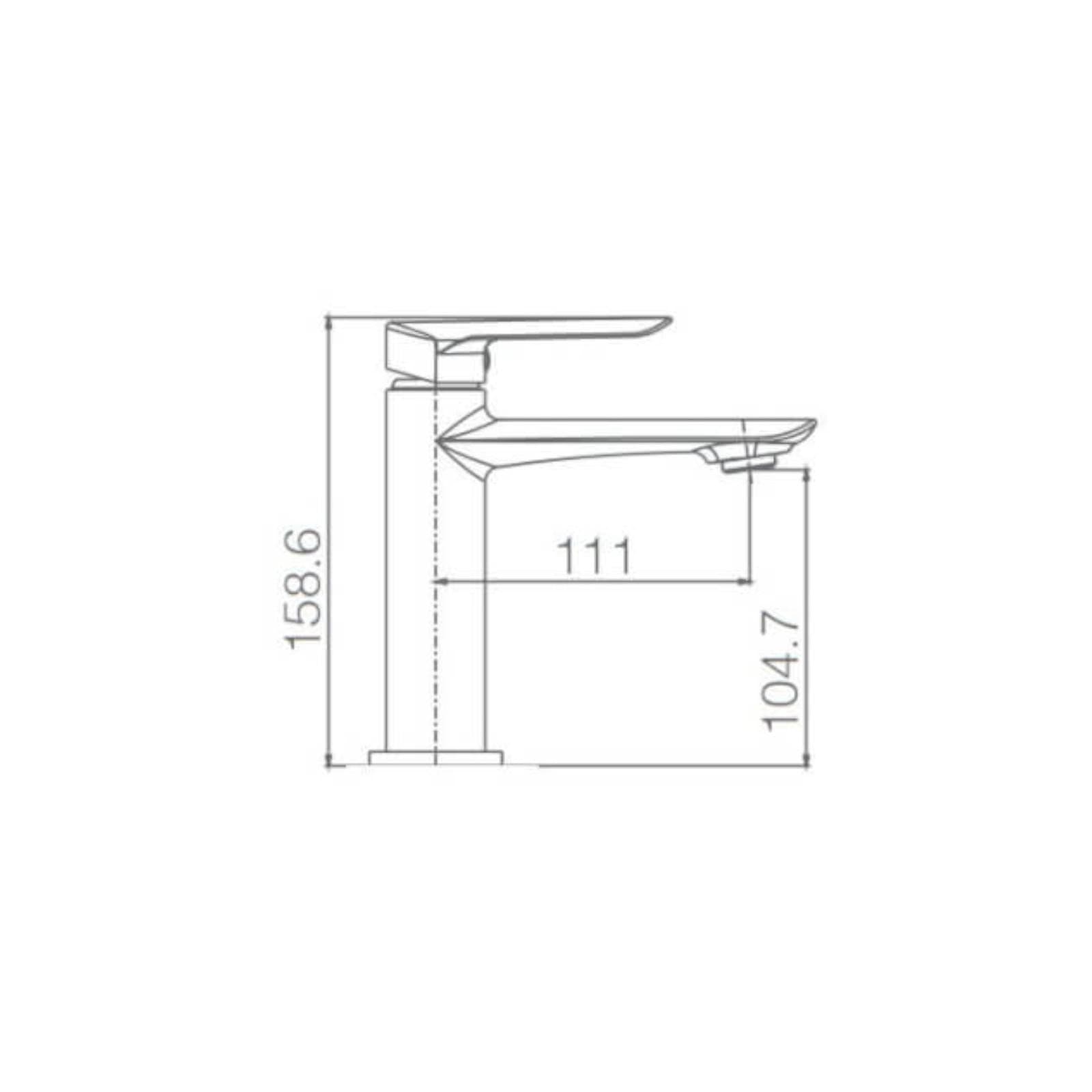 Miscelatore lavabo nero opaco - Perm