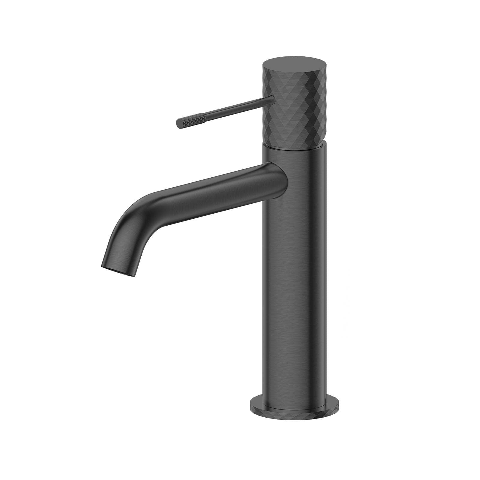 Miscelatore lavabo nero spazzolato anti-impronta - Fear
