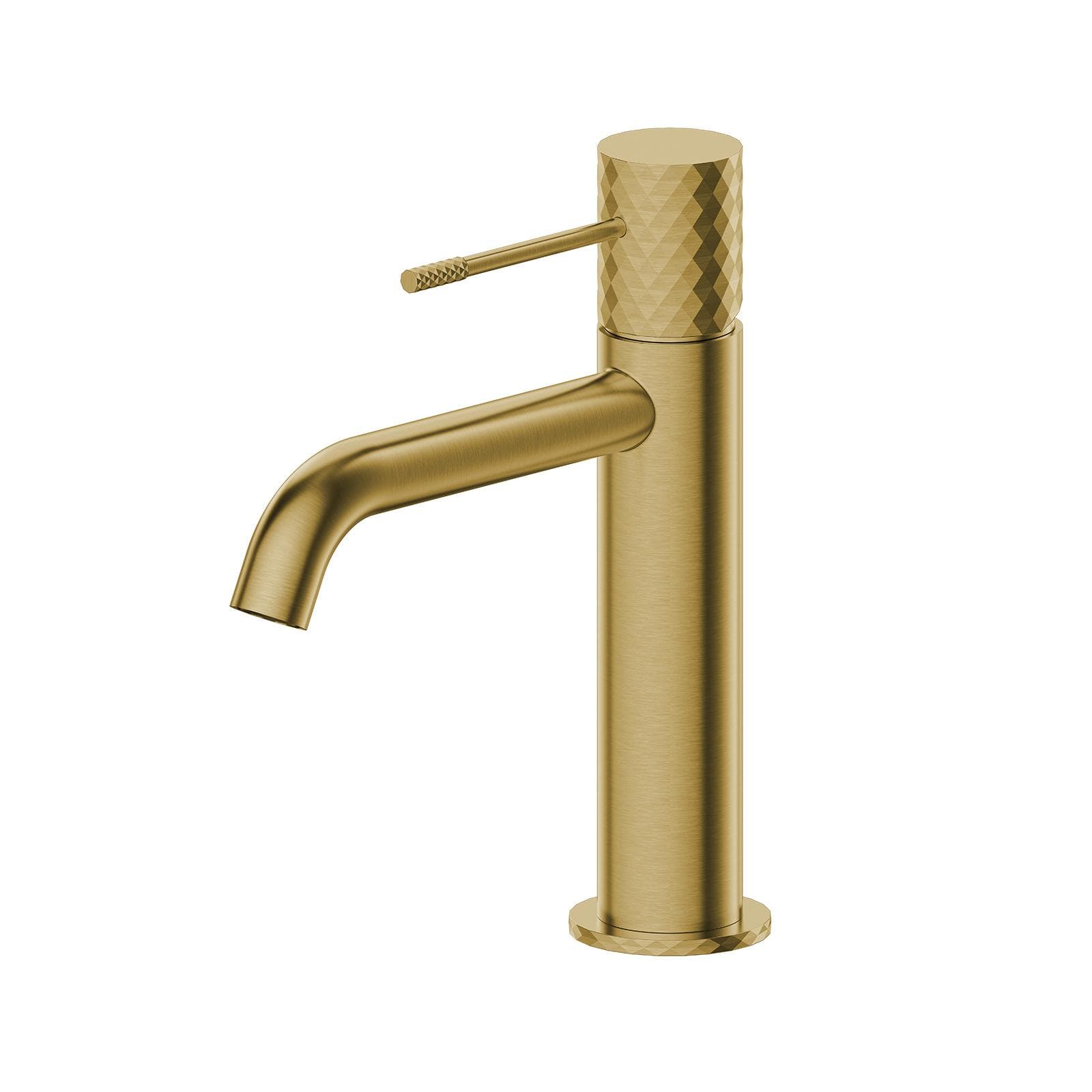 Miscelatore lavabo oro spazzolato anti-impronta - Fear