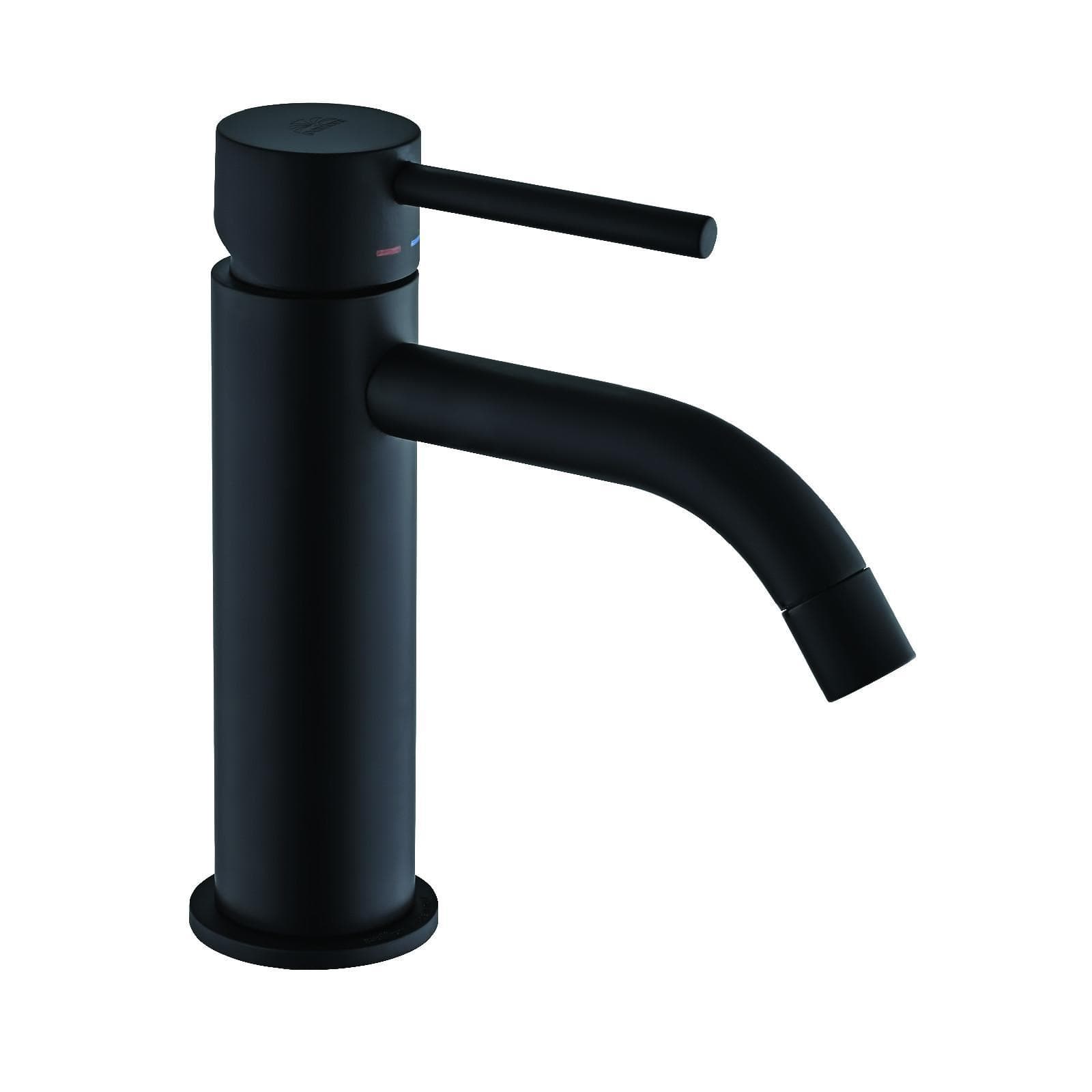 Miscelatore lavabo senza scarico nero opaco - Light di Paffoni