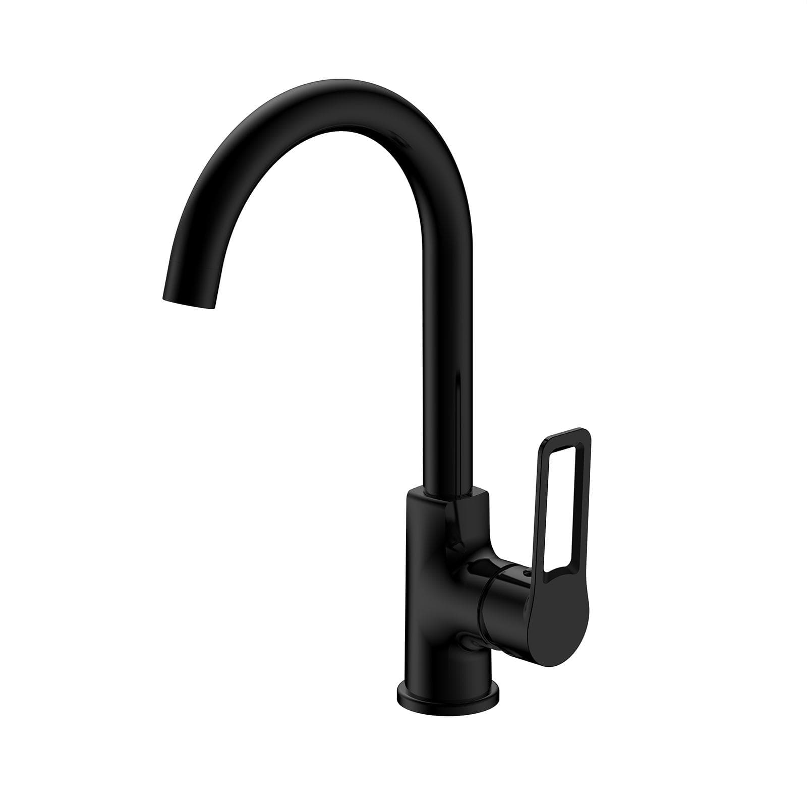 Miscelatore lavello con canna girevole nero opaco - Ketra