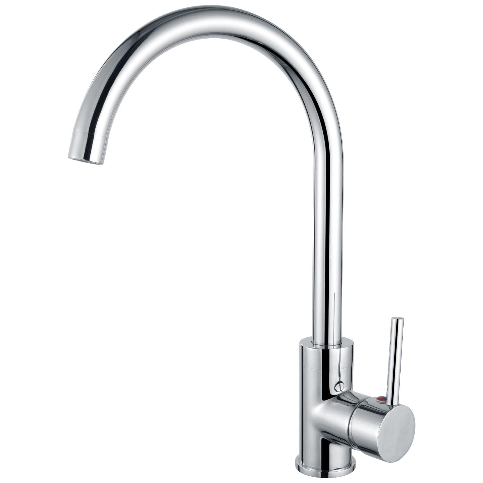 Miscelatore lavello cromato con leva - React