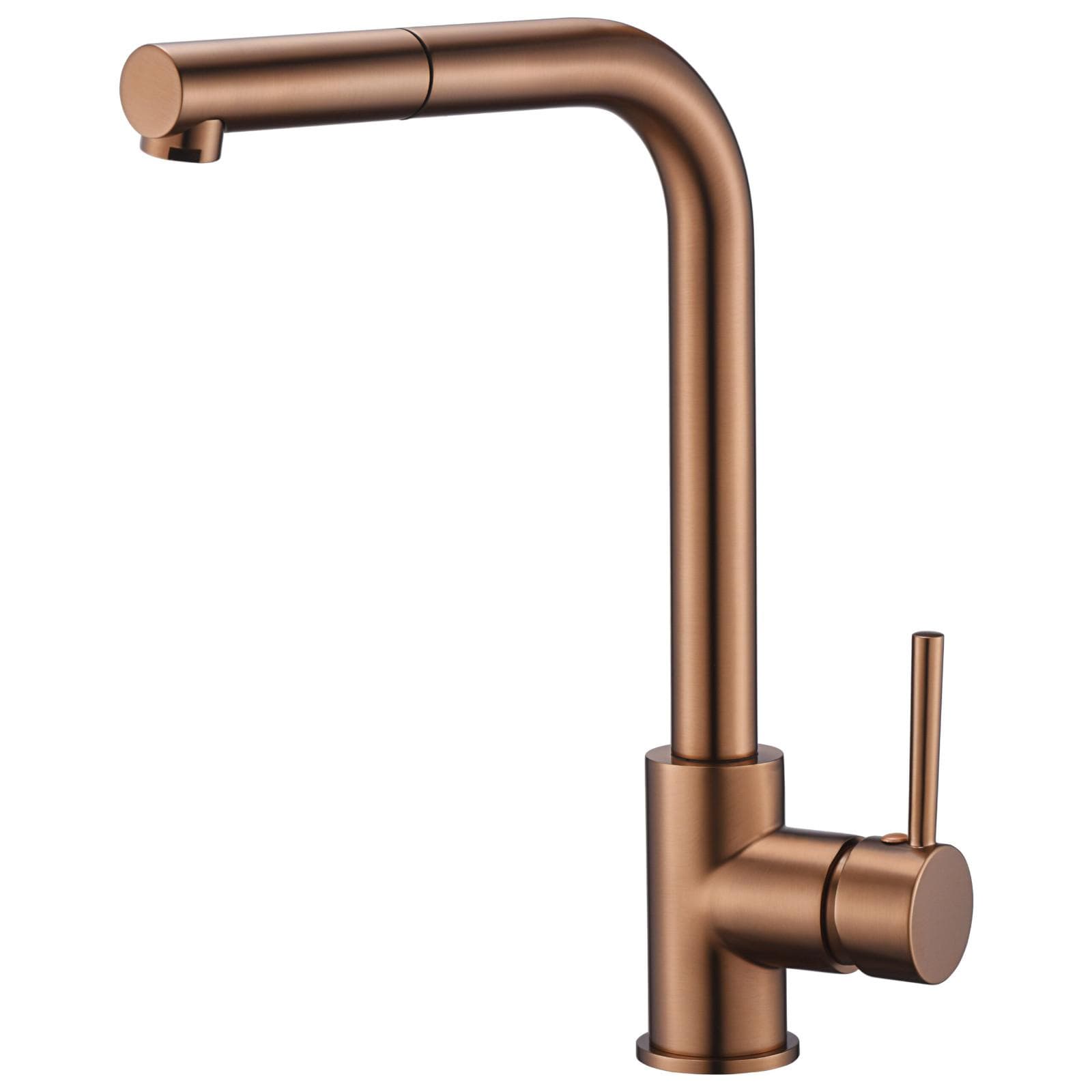 Miscelatore lavello oro rosa spazzolato con doccetta estraibile - Hyped