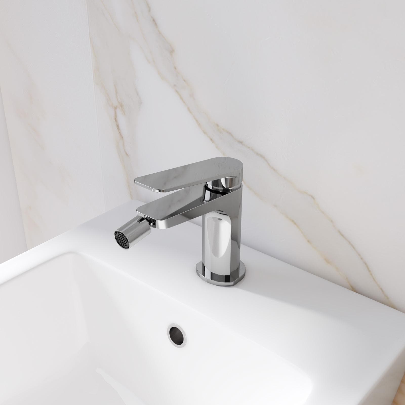 Miscelatore per bidet in ottone cromo - Nocta
