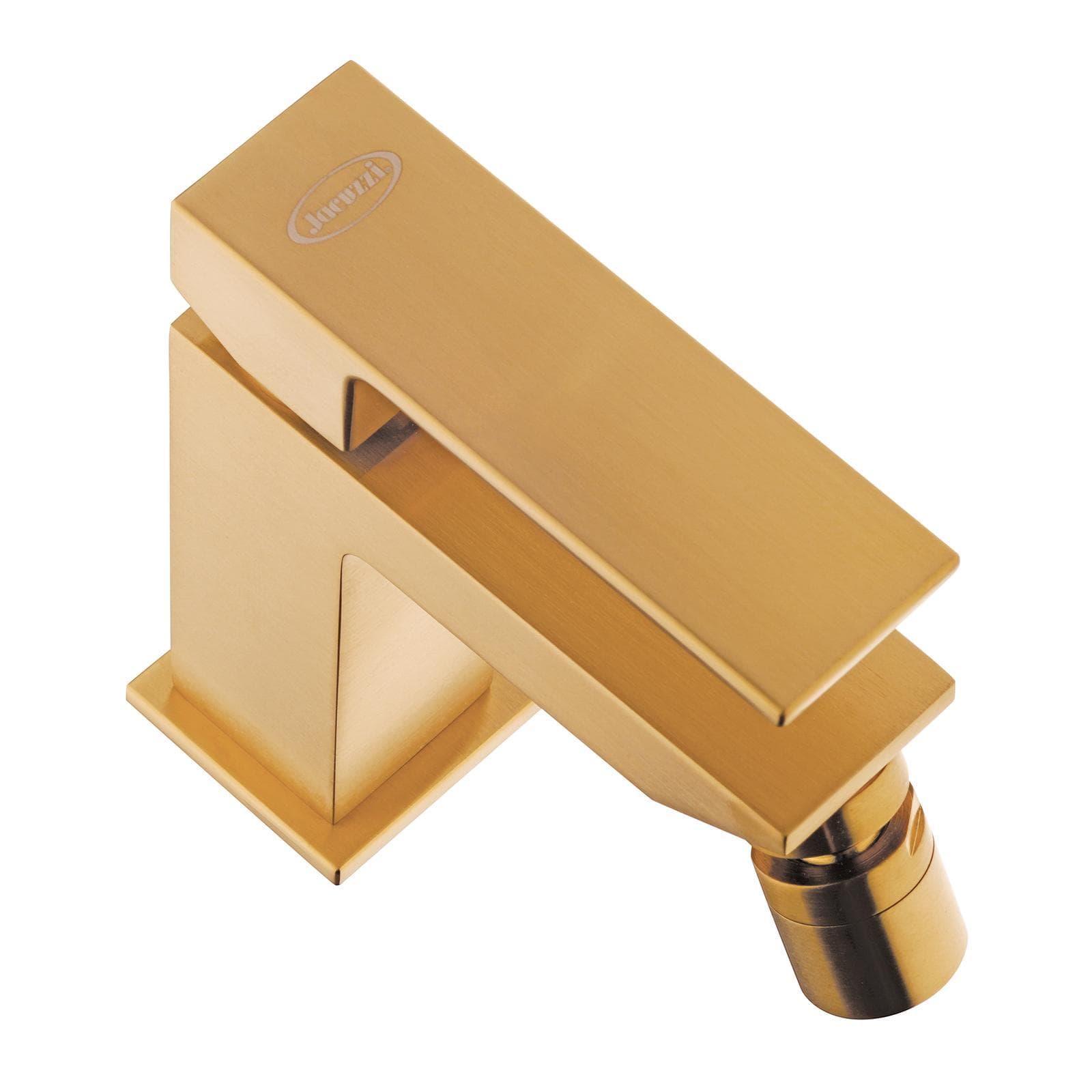 Miscelatore per bidet in ottone finitura oro per piletta click clack Jacuzzi - Rubinetteria Linea Crux