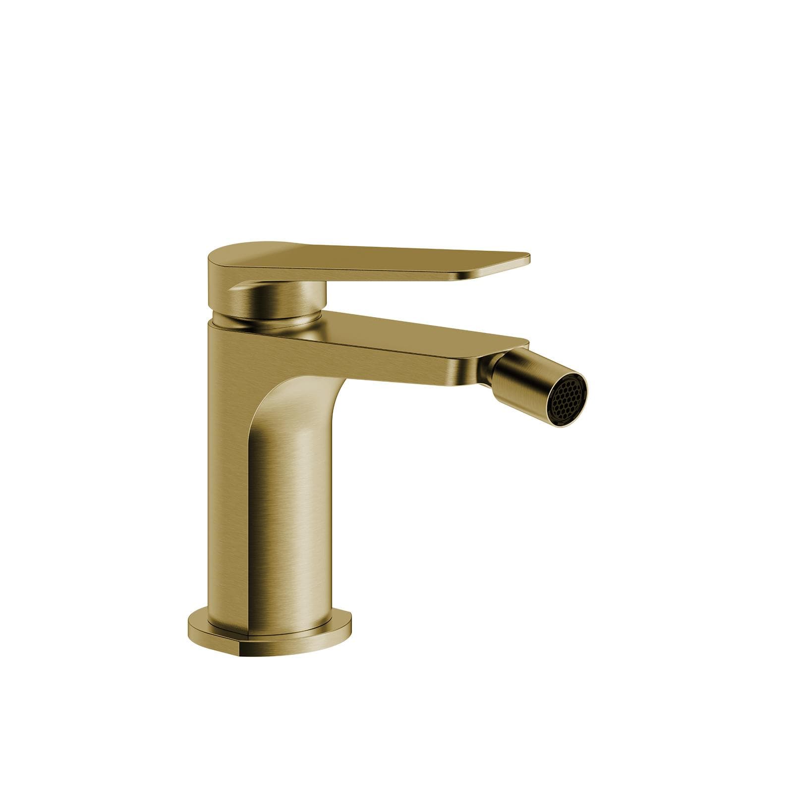 Miscelatore per bidet in ottone oro spazzolato anti-impronta - Nocta