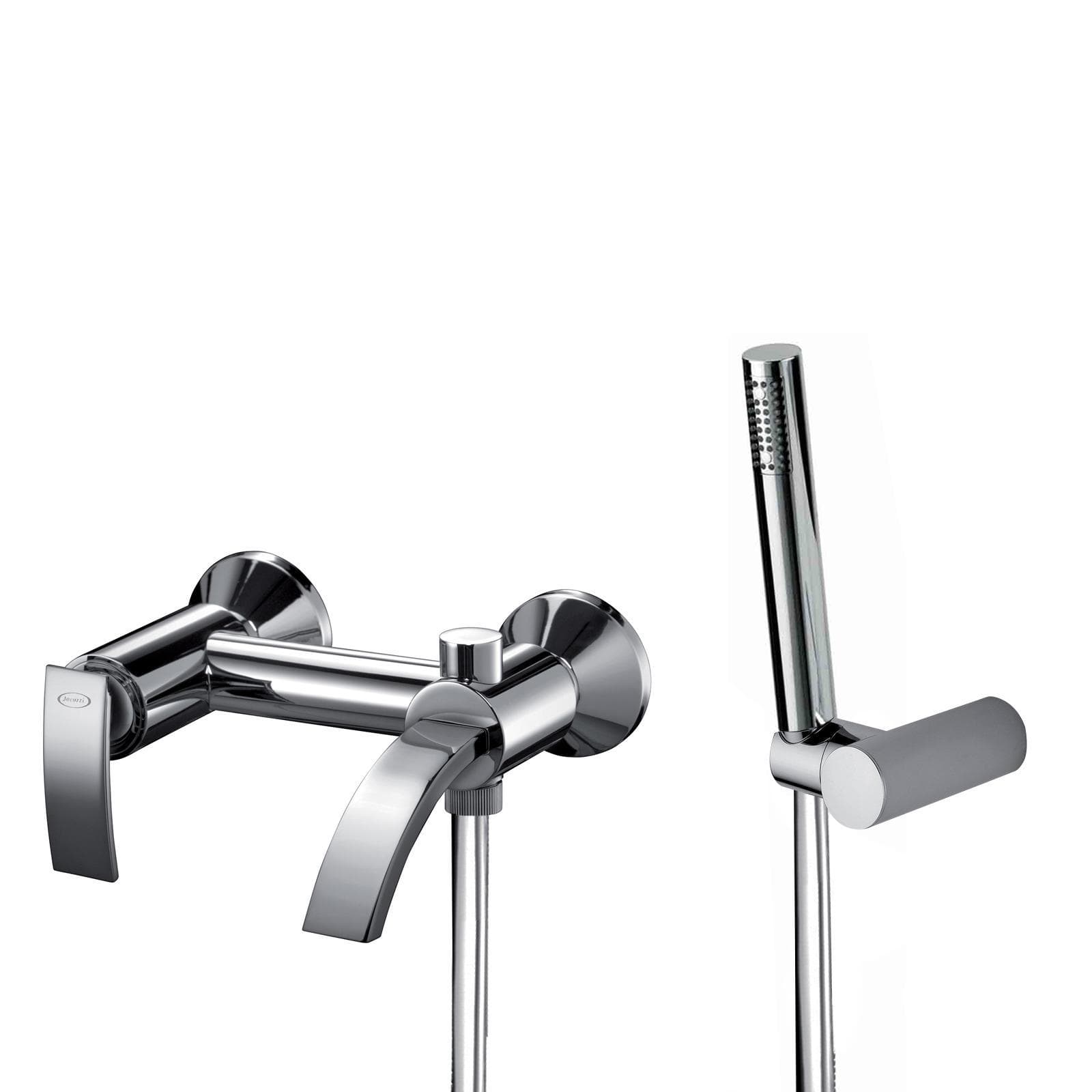 Miscelatore per vasca con doccino Ray di Jacuzzi - Rubinetteria in ottone cromato