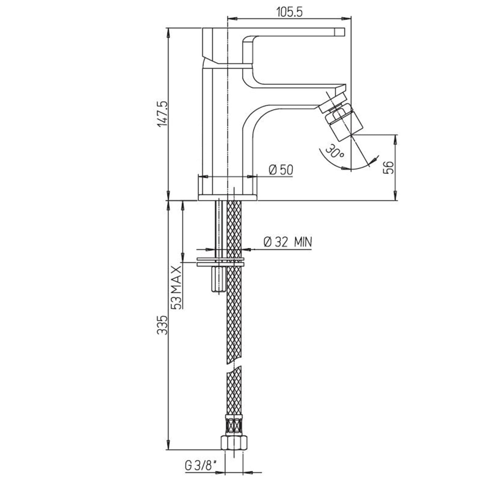 Miscelatori Paini Serie Ovo lavabo + bidet + esterno doccia in ottone cromato