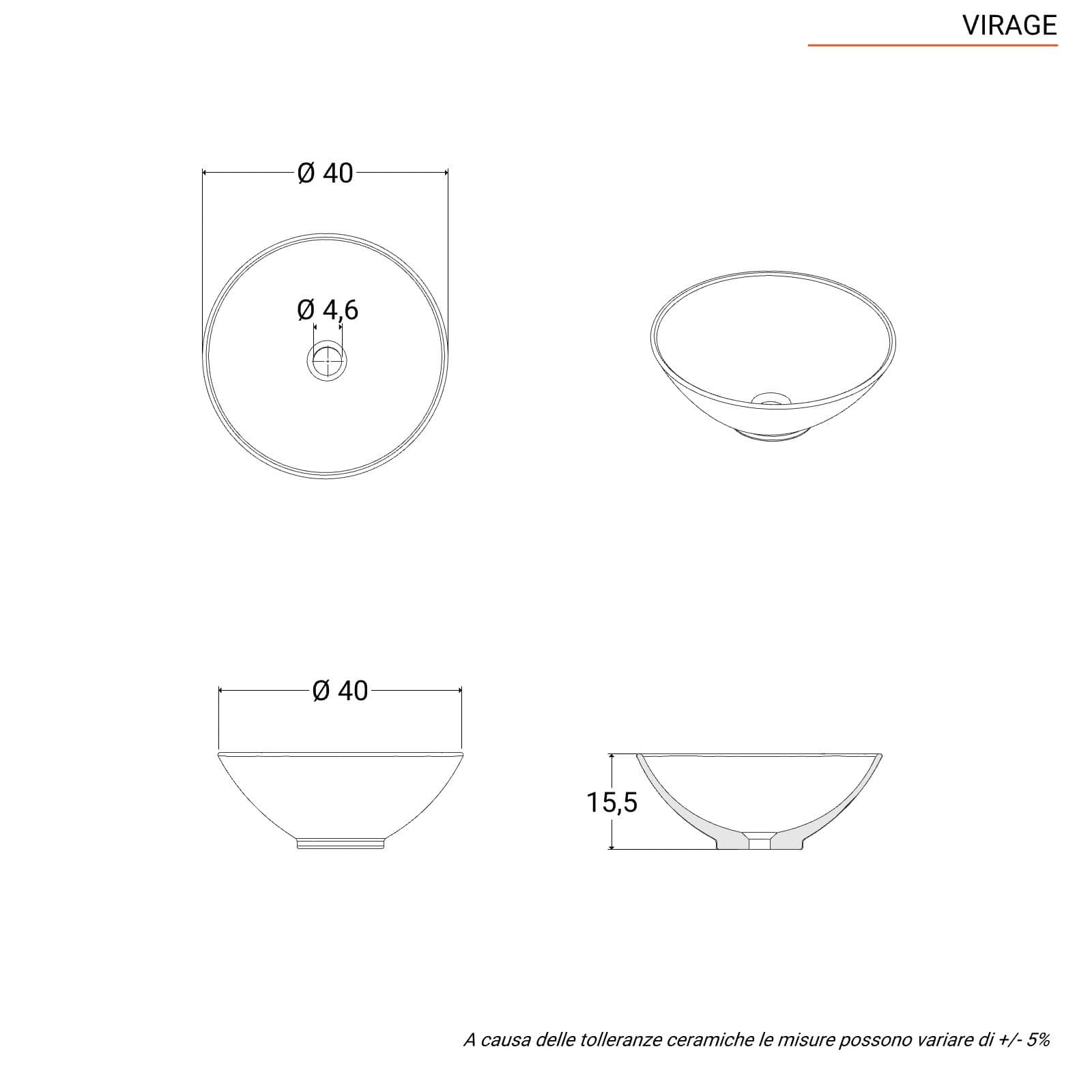 Mobile bagno 40x78 h cm in legno di acacia con barra portasalviette lavabo e specchio - Delphi