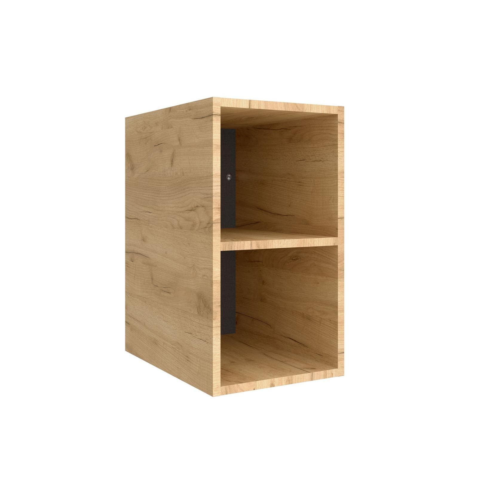 Mobile bagno portalavabo 120 cm rovere gold con vani a giorno e specchio - Anami
