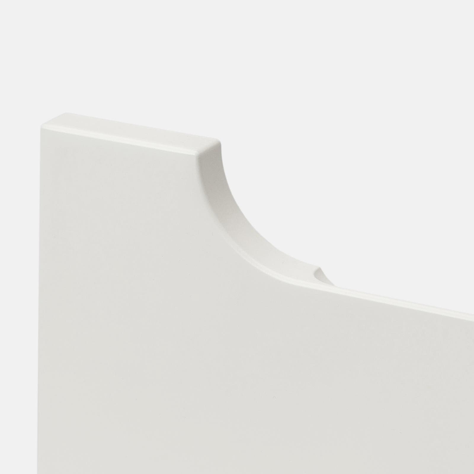 Mobile bagno sospeso 120 cm bianco opaco con top e specchio - Sleek