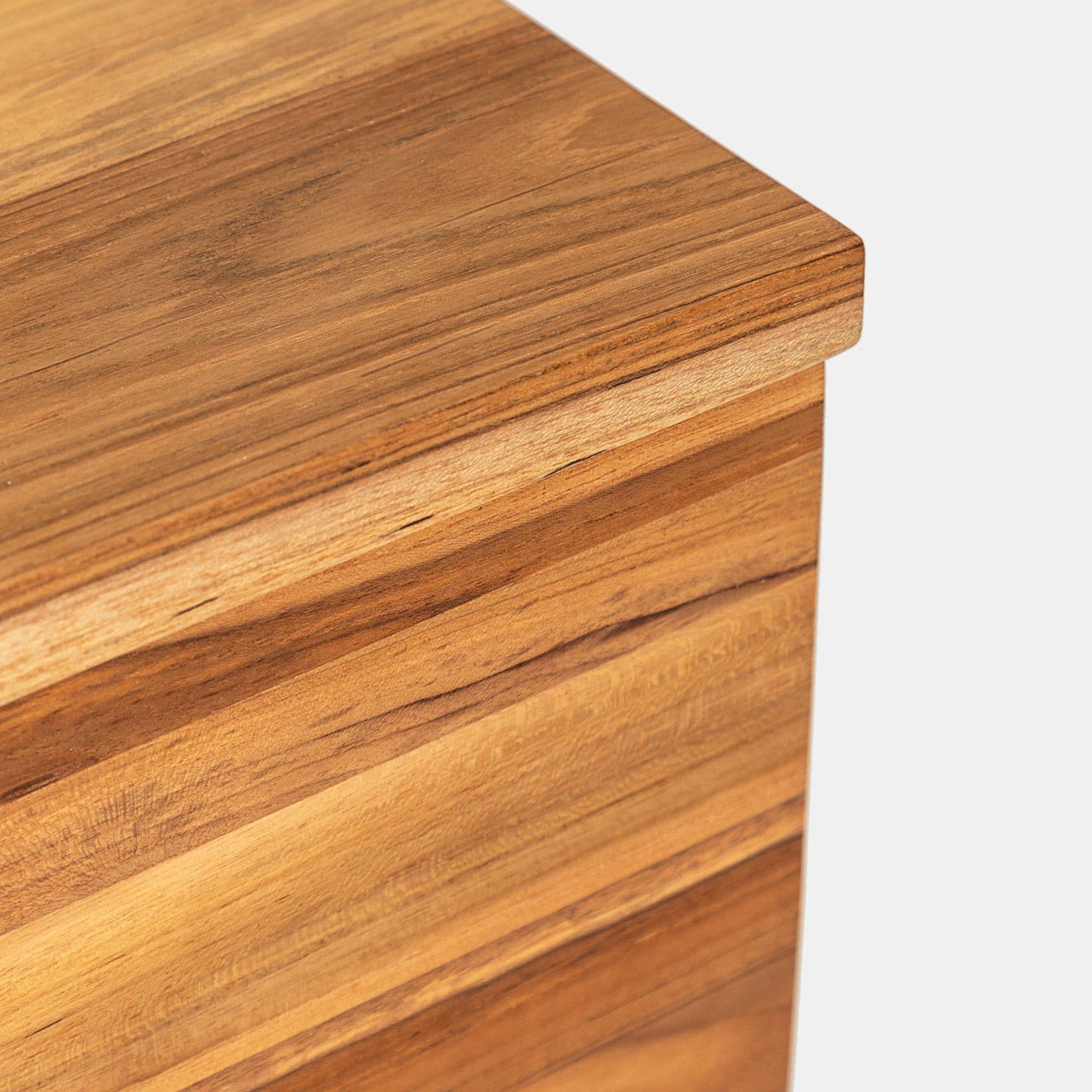 Mobile bagno sospeso 70 cm con 2 cassetti in legno teak chiaro - Kala