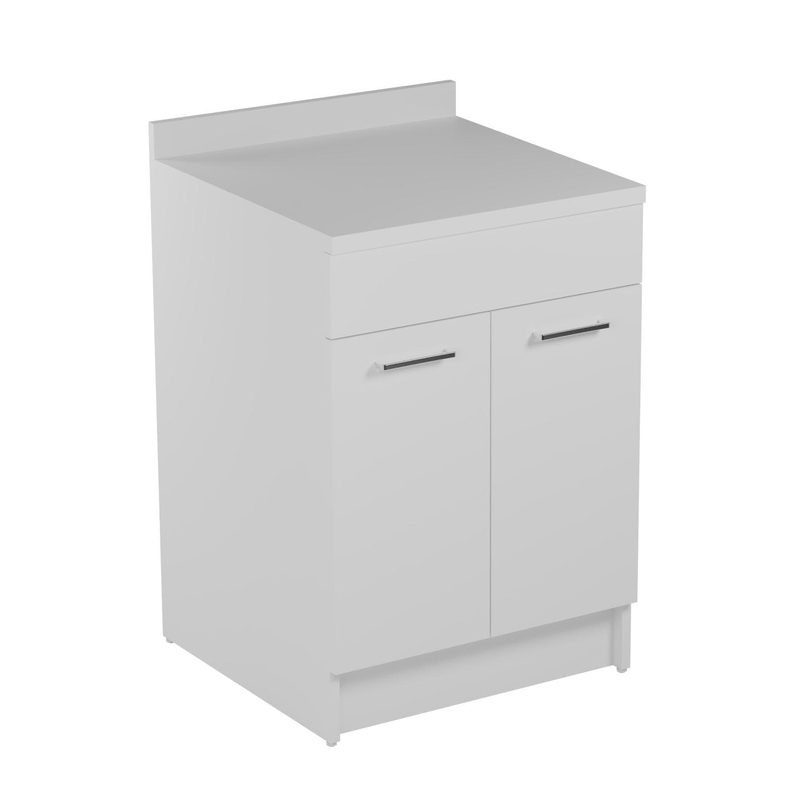 Mobile Colavene 60x60x86h cm 2 ante con ripiani interni bianco opaco